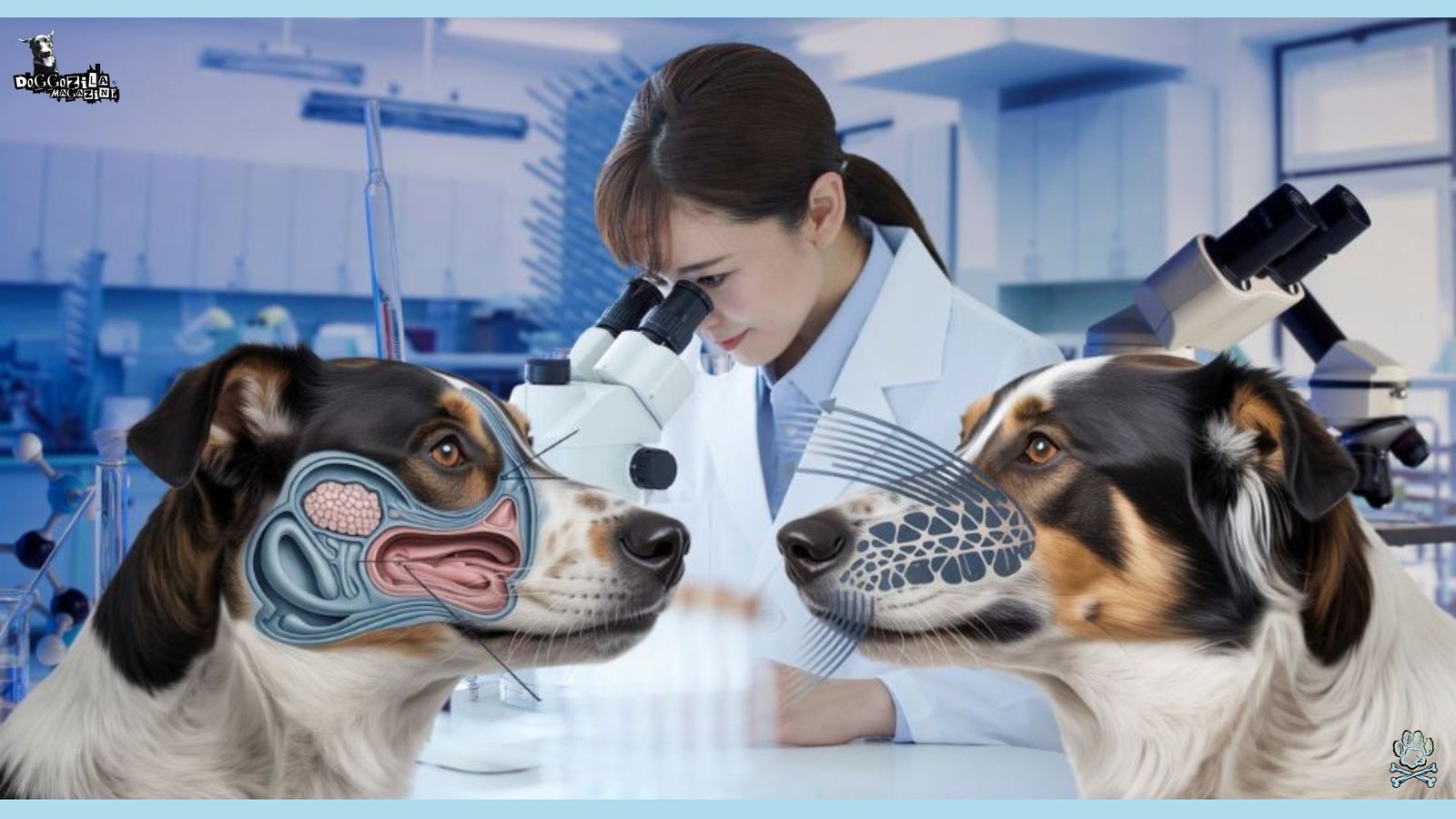 pretty veterinarian at work