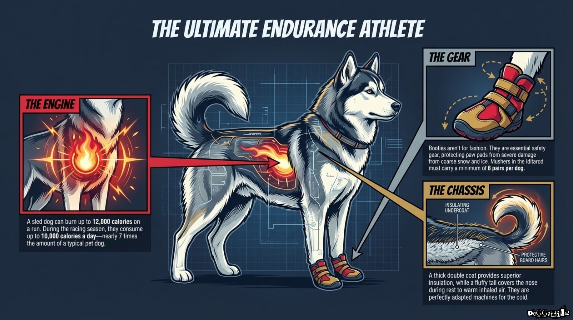 sled dog breeds gear for racing