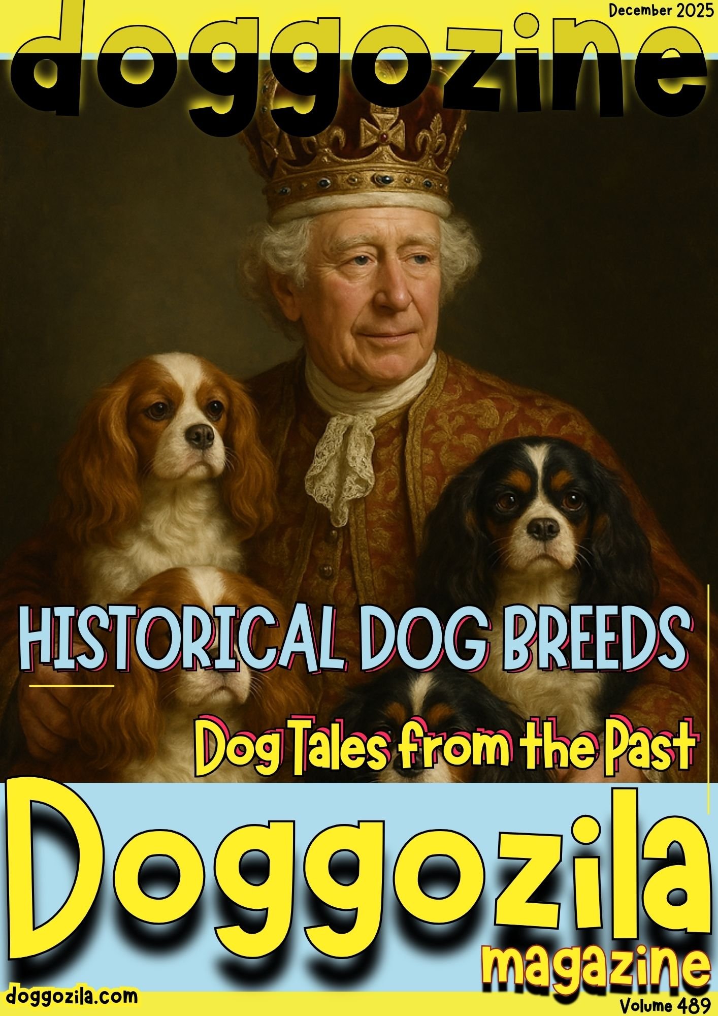 Cover Design for Doggozila Magazine Volume 489