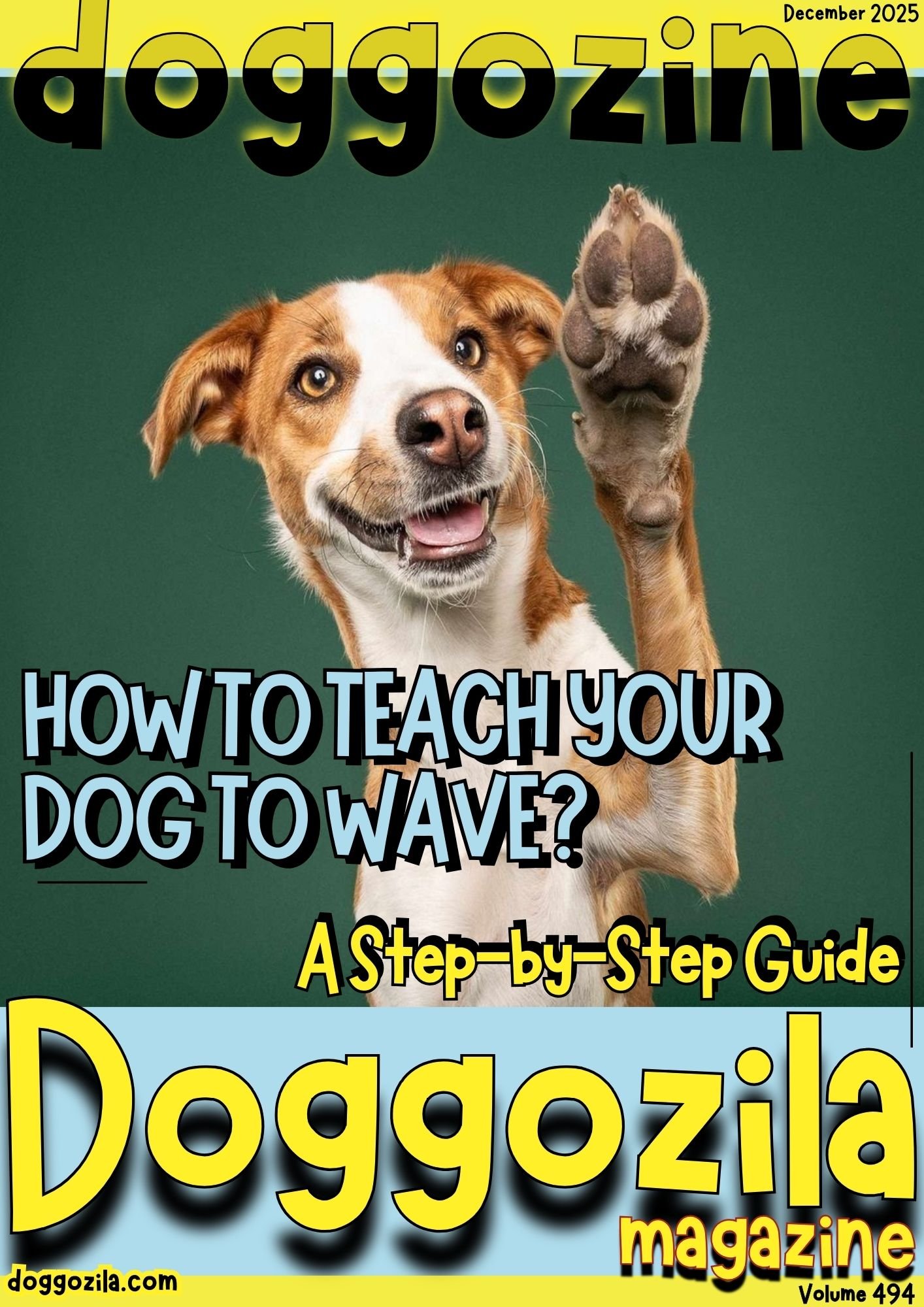 Cover Design for Doggozila Magazine Volume 494