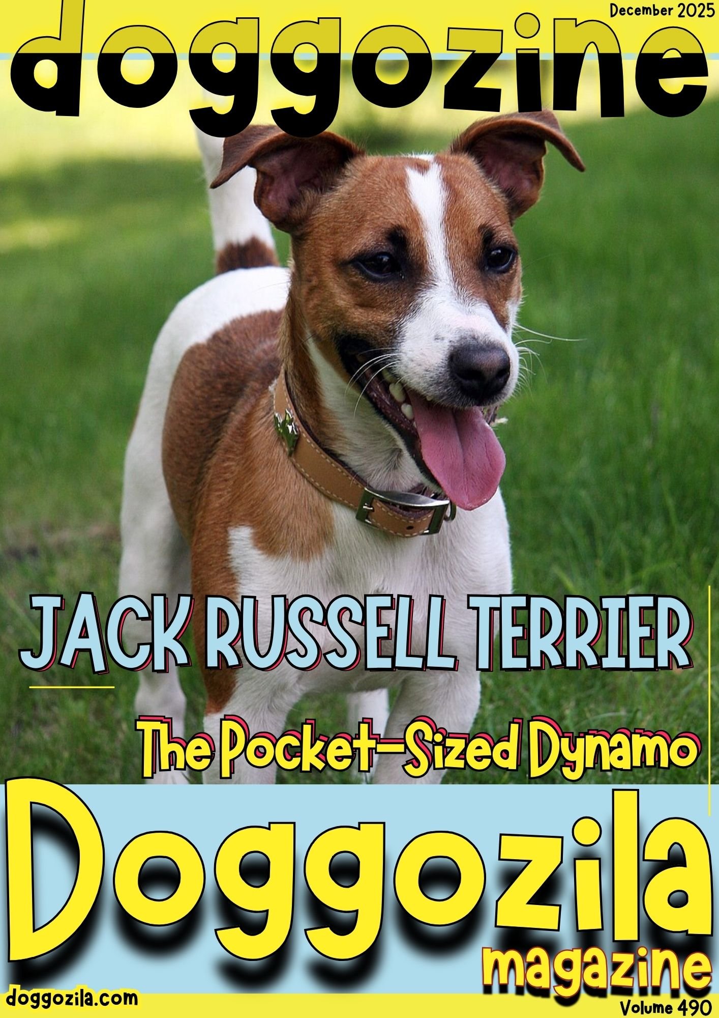 Cover Design for Doggozila Magazine Volume 490