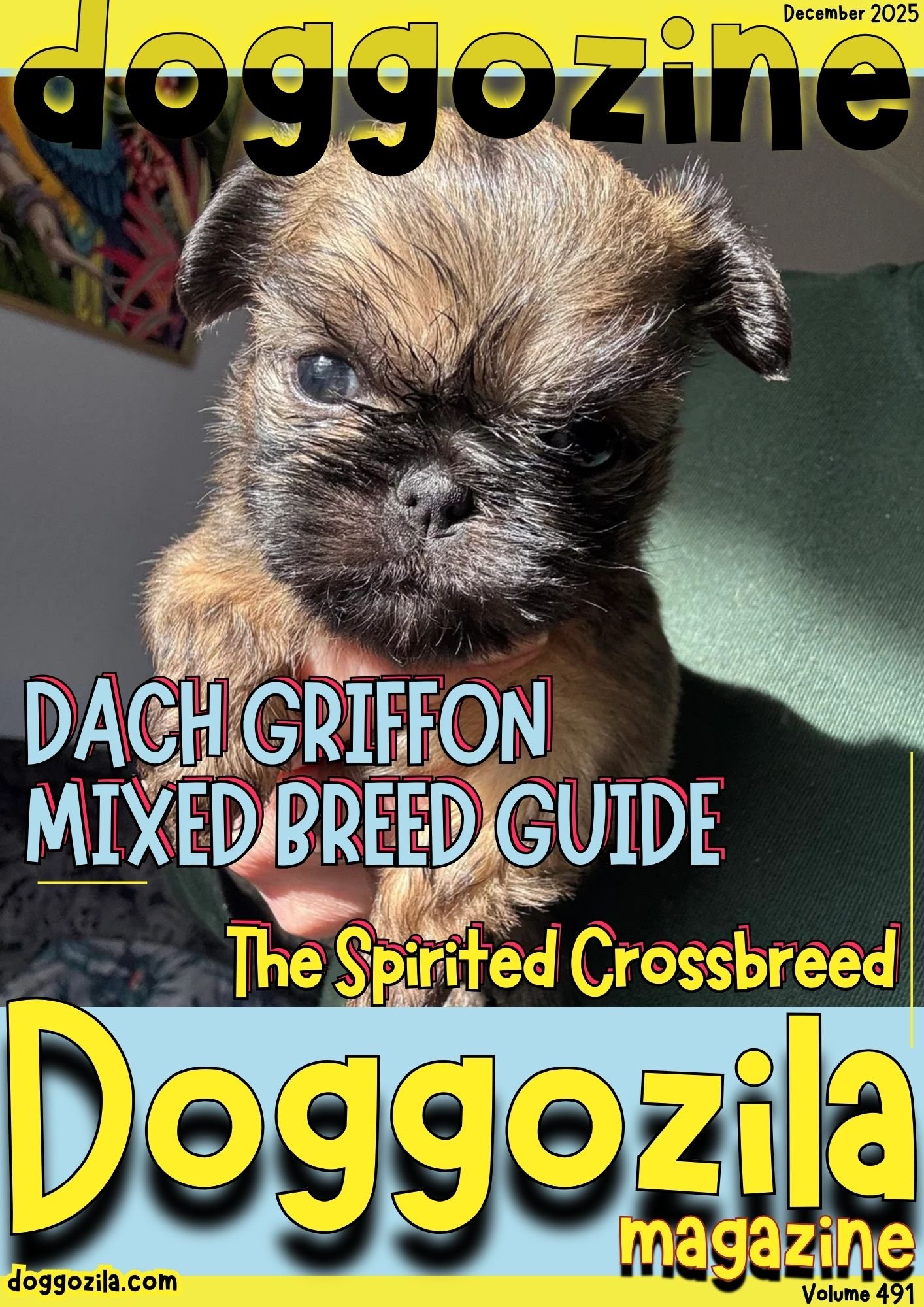 Cover Design for Doggozila Magazine Volume 491
