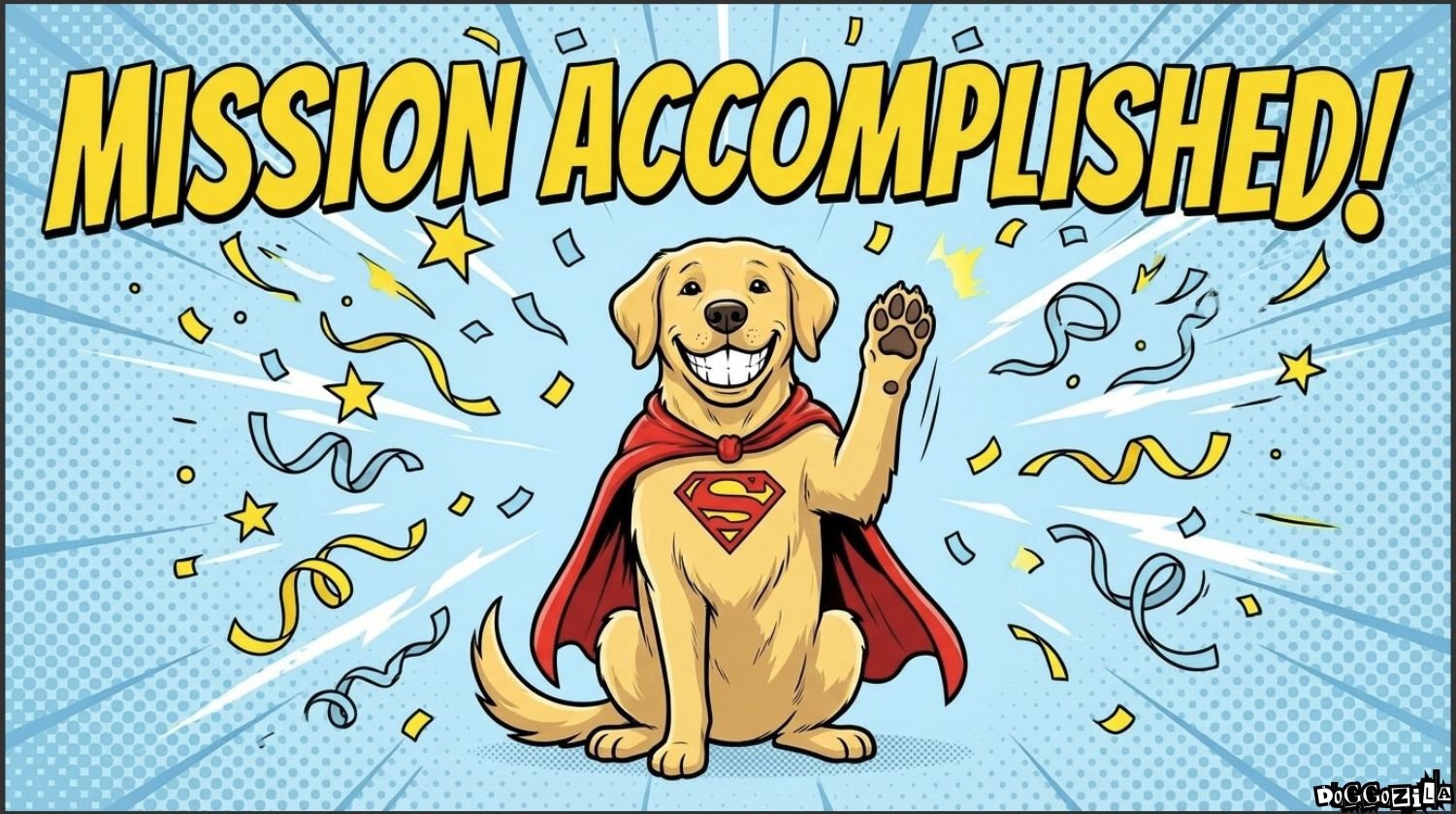 happy dog with a smile