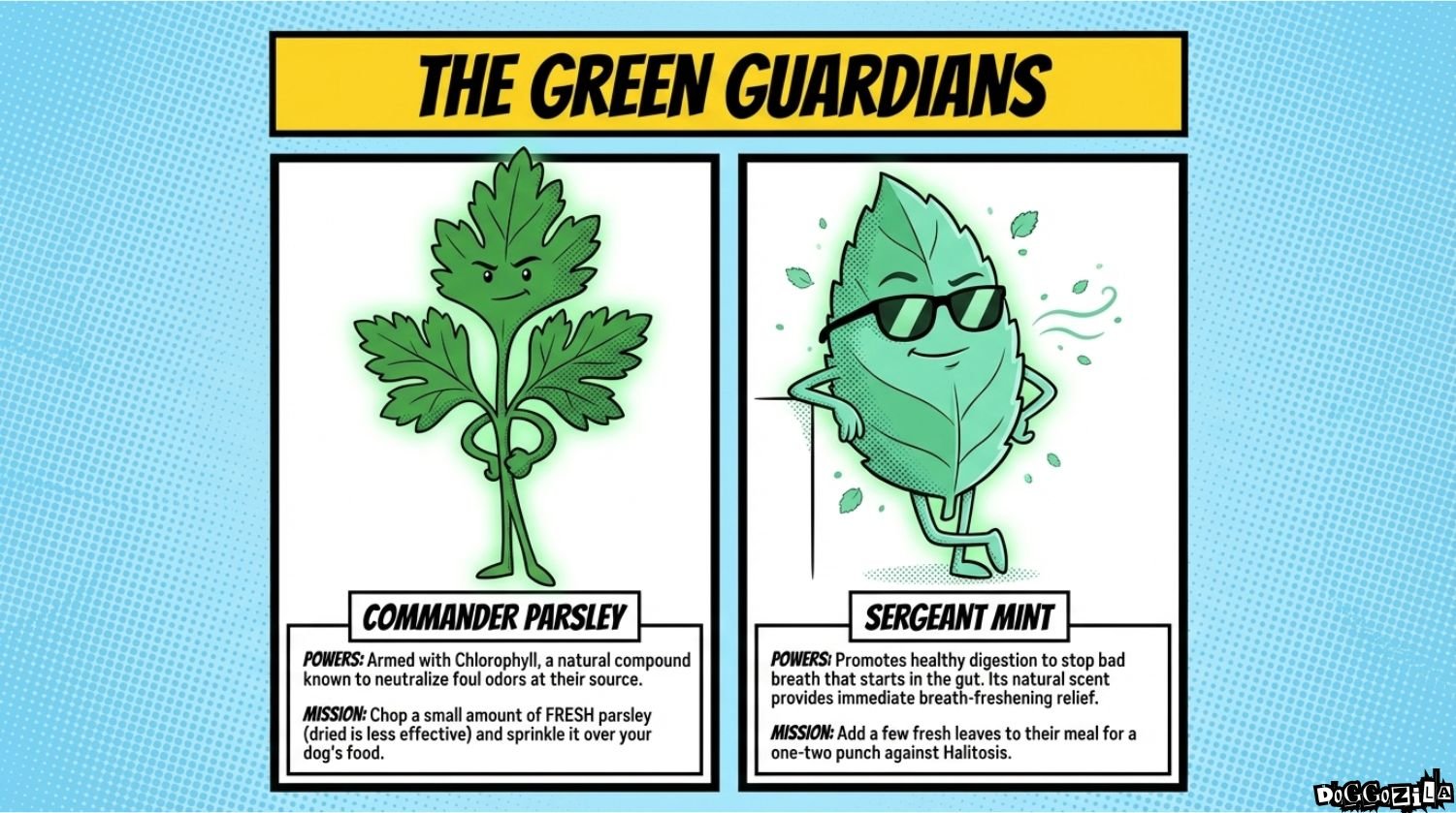 Food for fresh dog breath