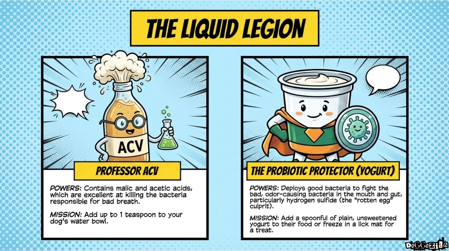 Food for fresh dog breath