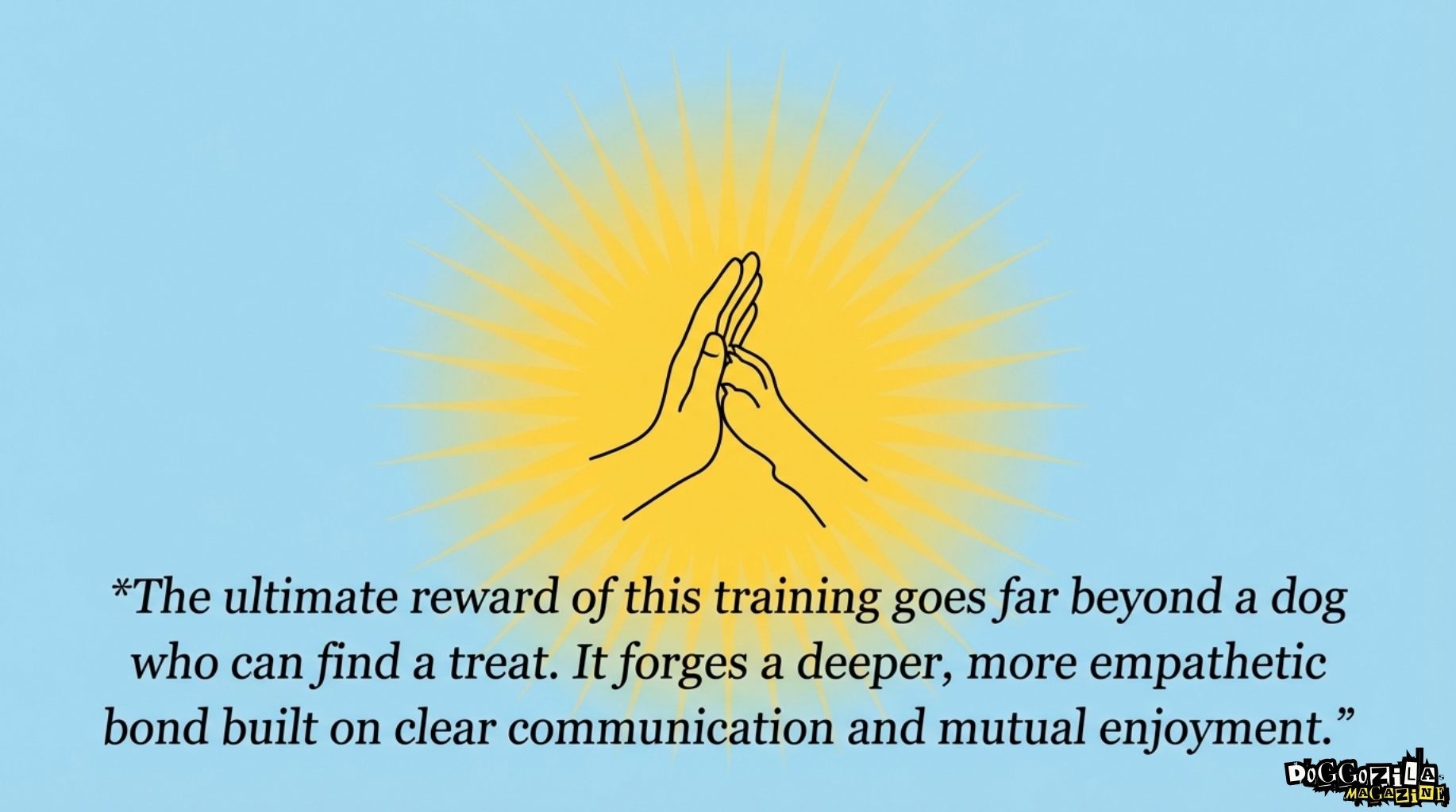 dog training creates deep bond