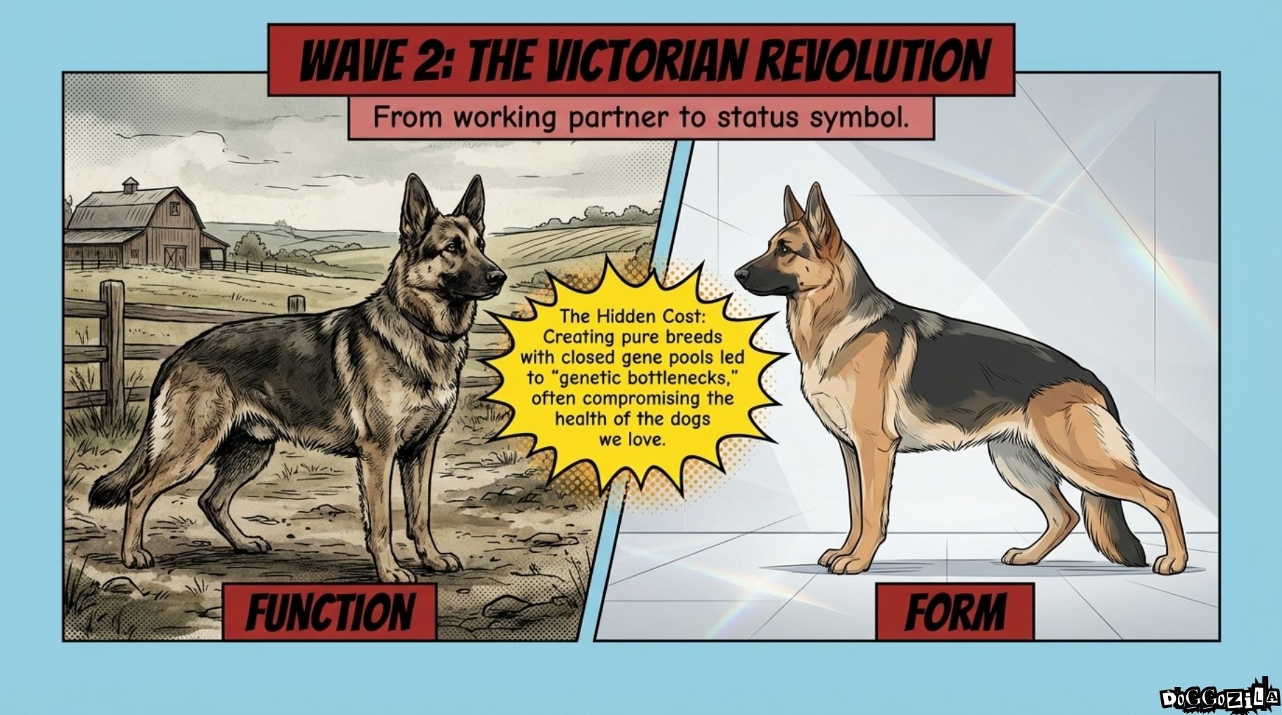 the second wave of dog evolution is in the Victorian Revolution