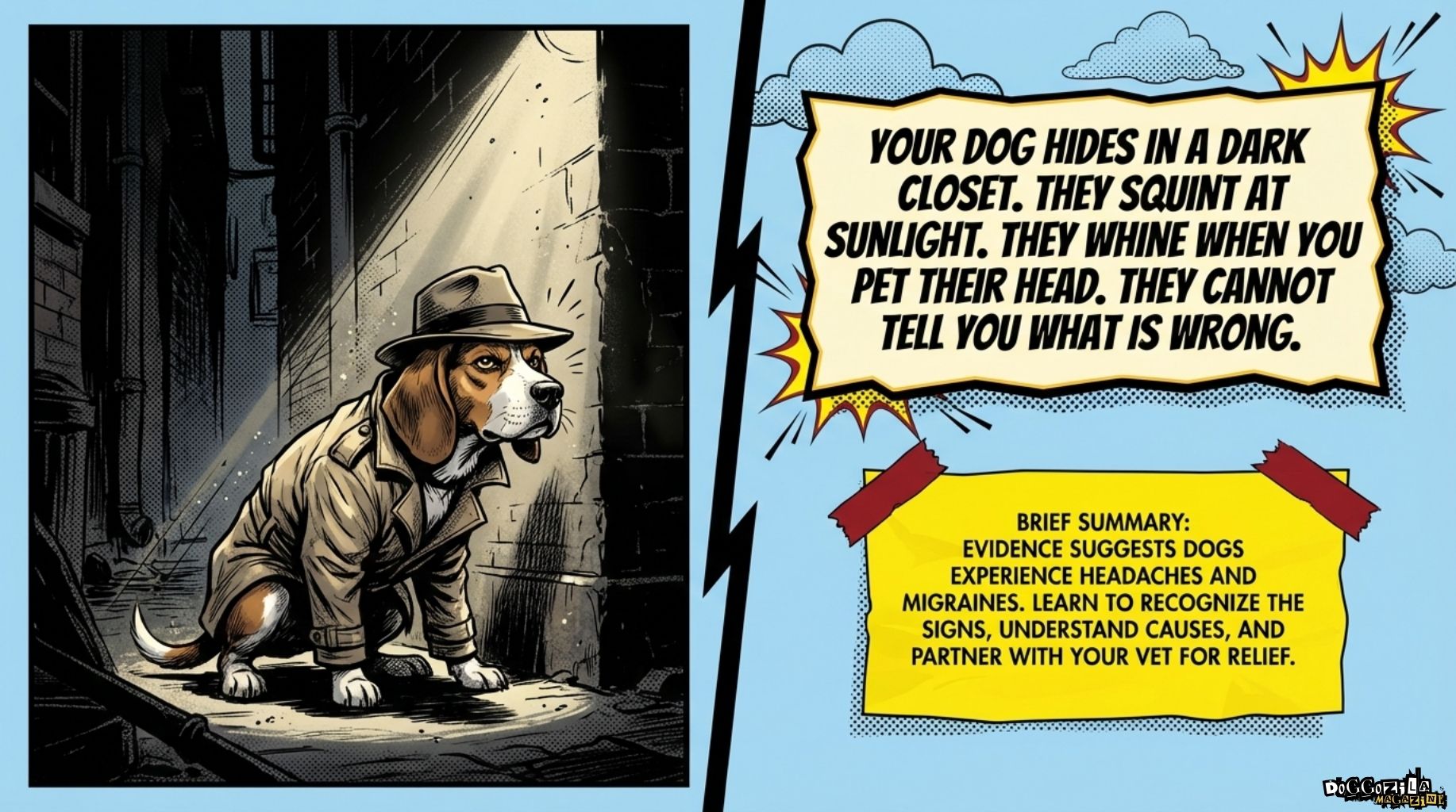 Science confirm that dogs can have headaches and migraines