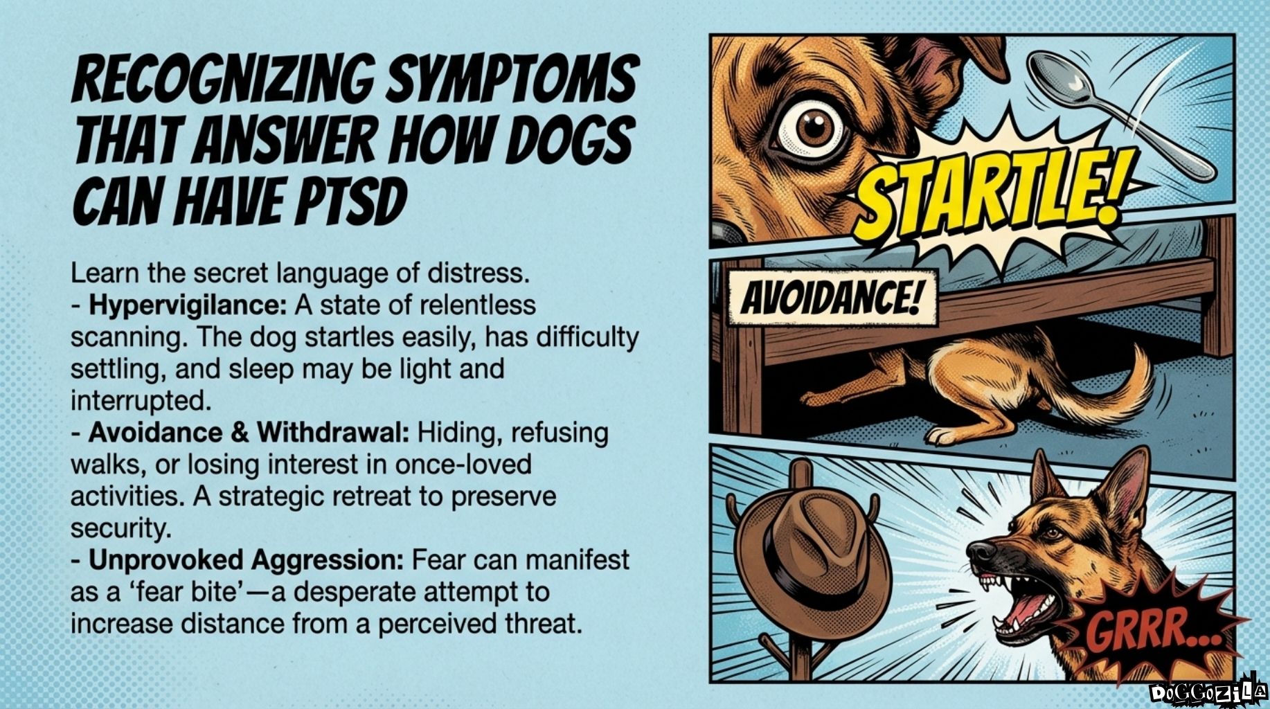 symptoms of PTSD in dogs