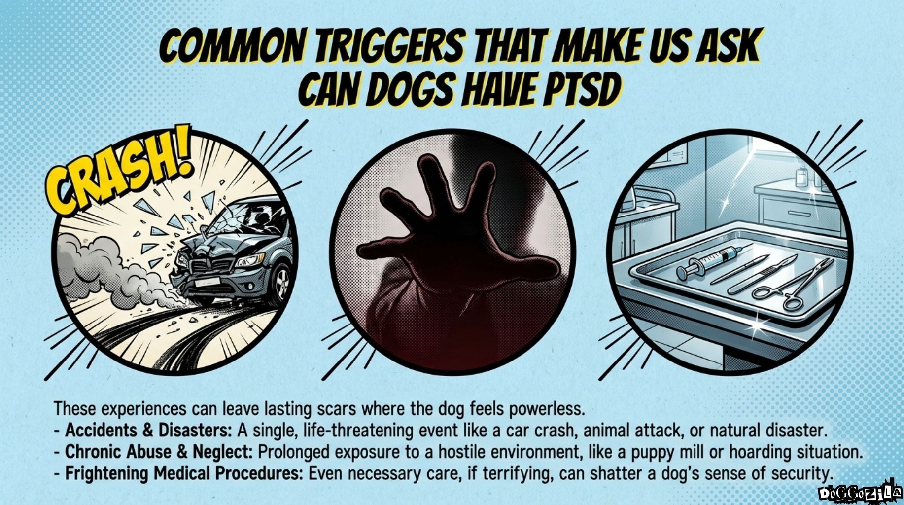 common triggers of dog ptsd