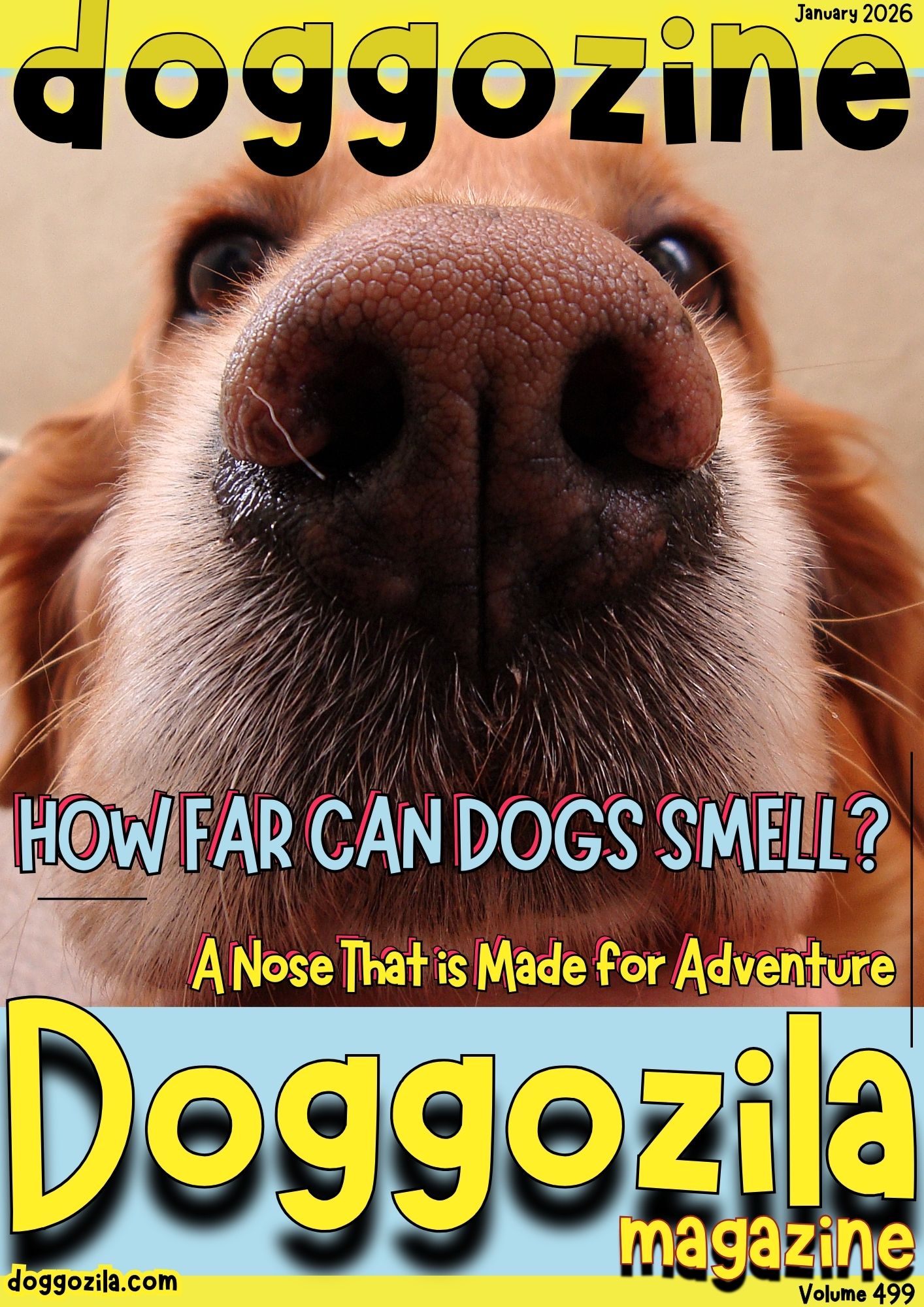 Cover Design for Doggozila magazine Volume 499