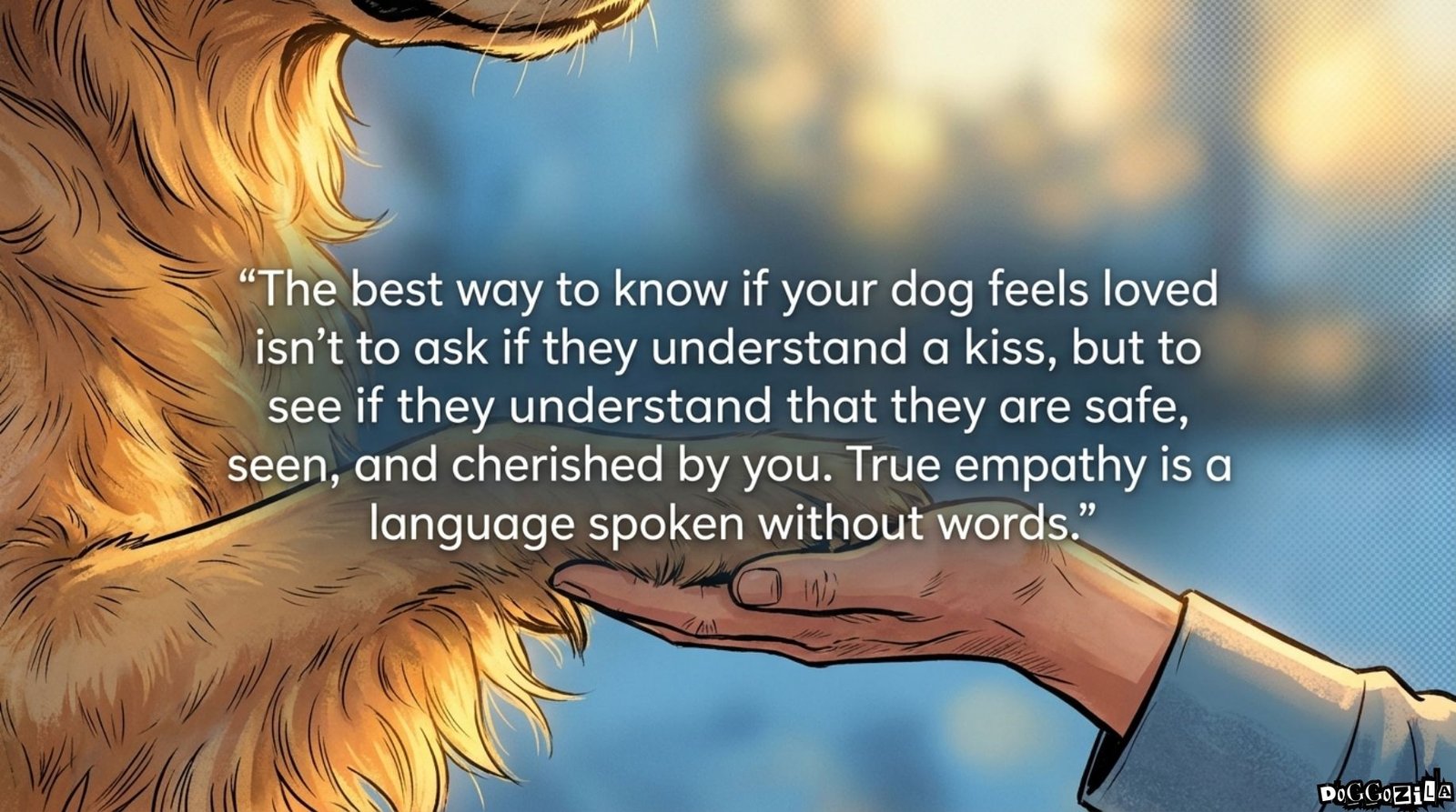 Do dogs feel loved when we kiss them