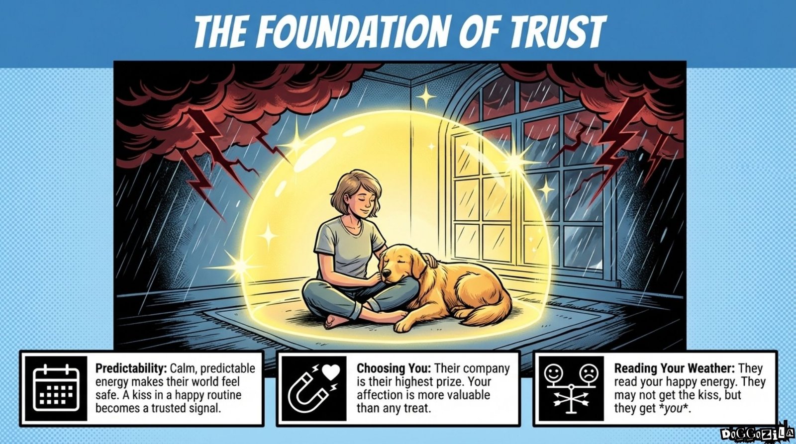 Do dogs feel loved when we kiss them