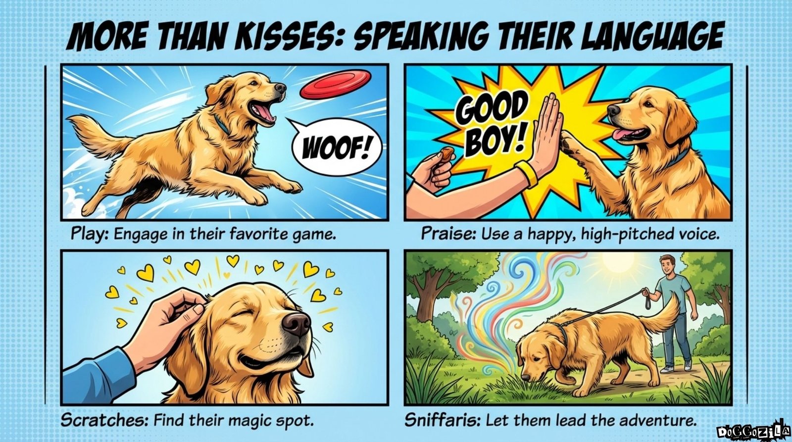 Do dogs feel loved when we kiss them