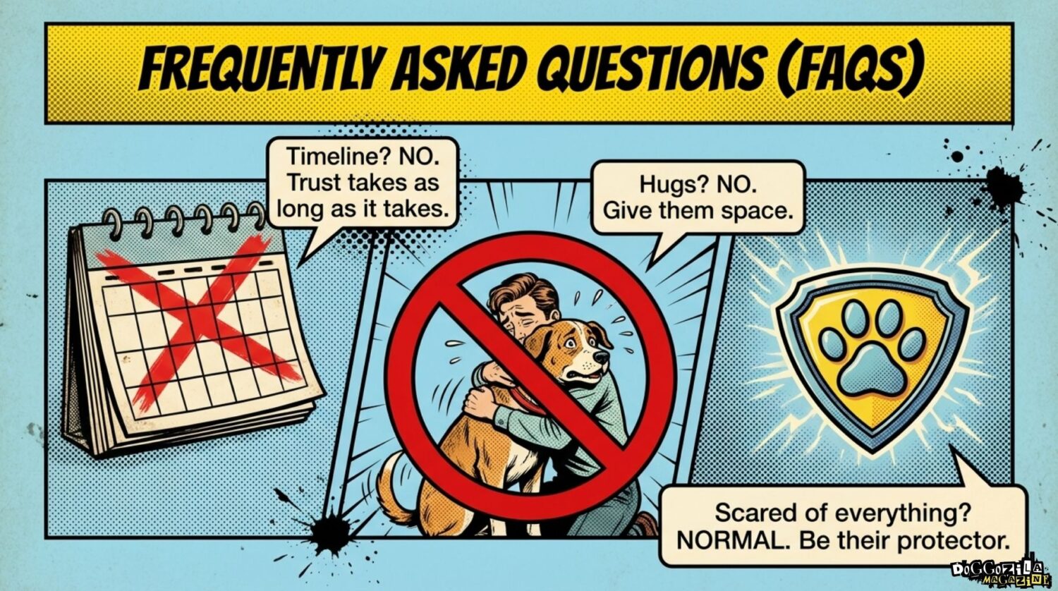 frequently asked questions about how to help an abused dog recover