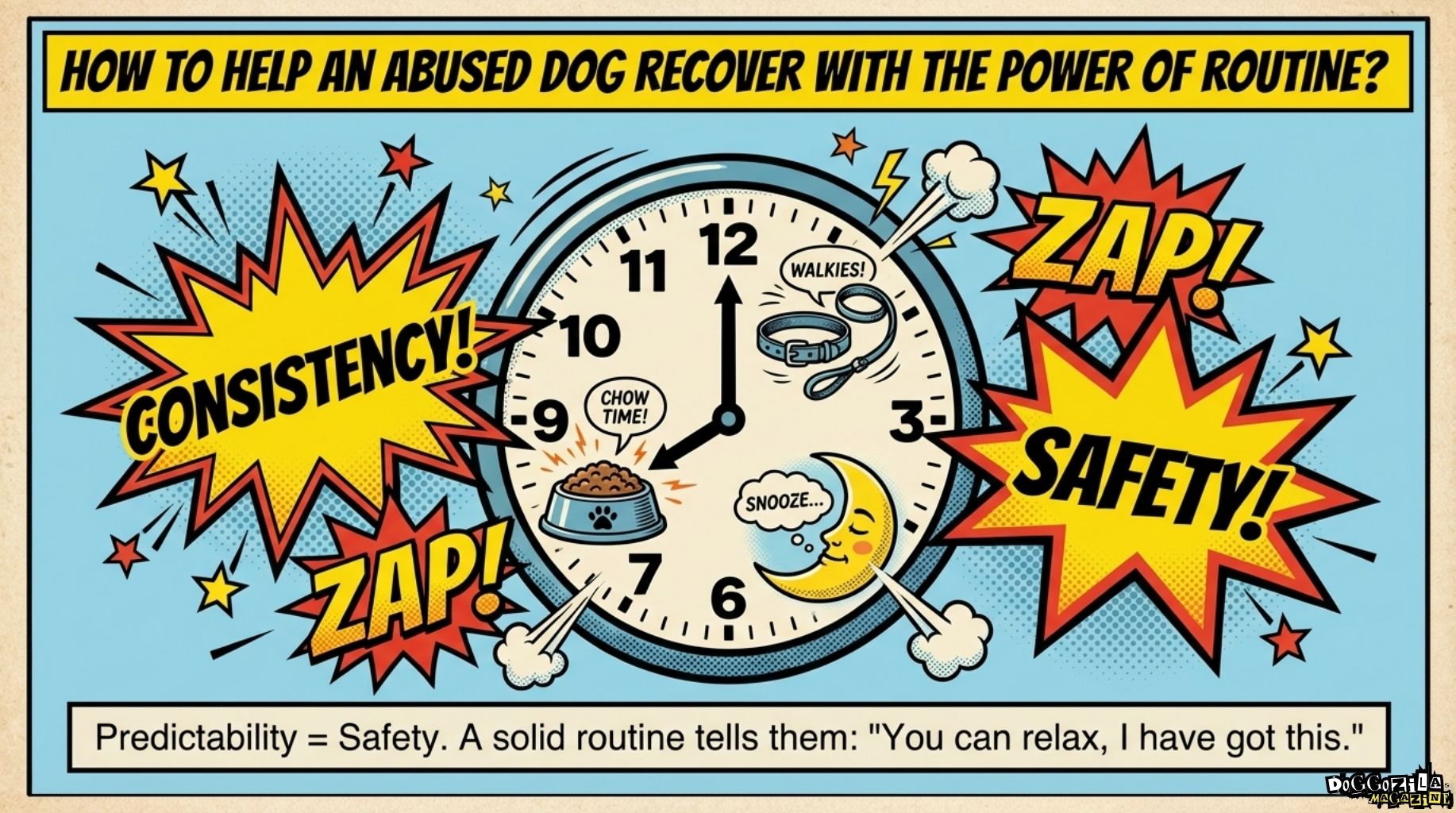 What is the power of routine for dogs