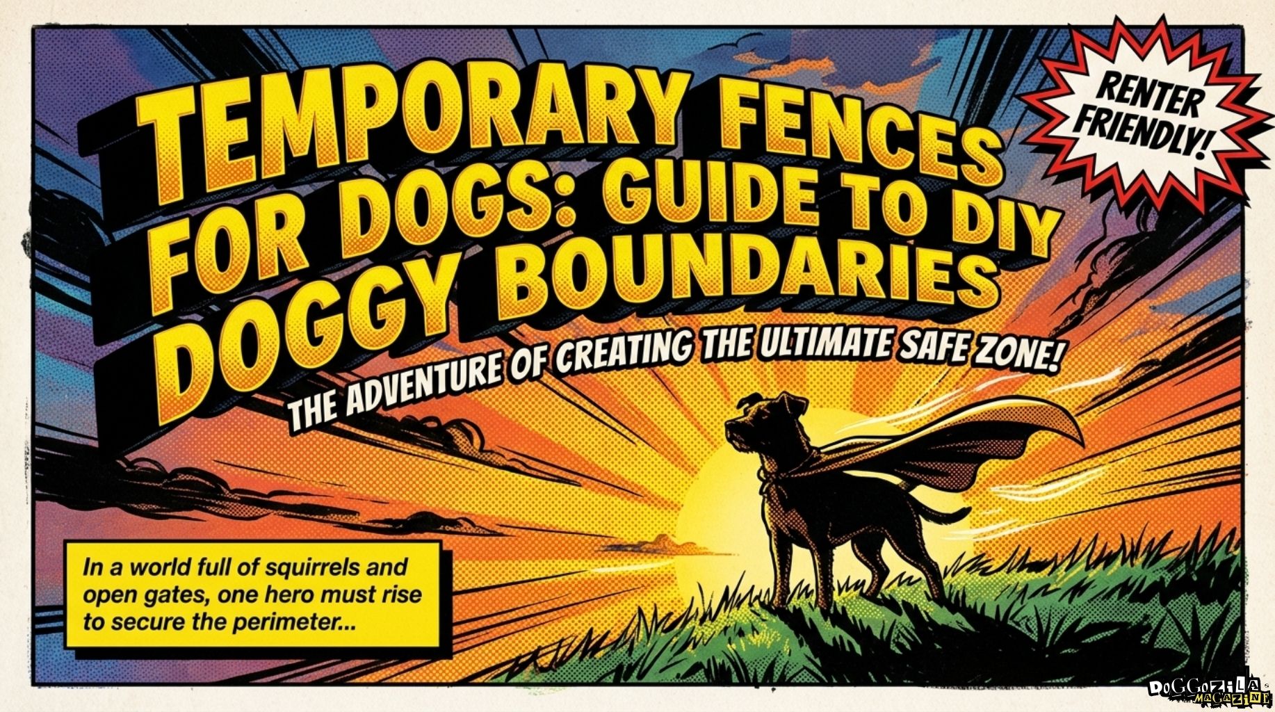 Temporary Fences for Dogs Guide to DIY Doggy Boundaries