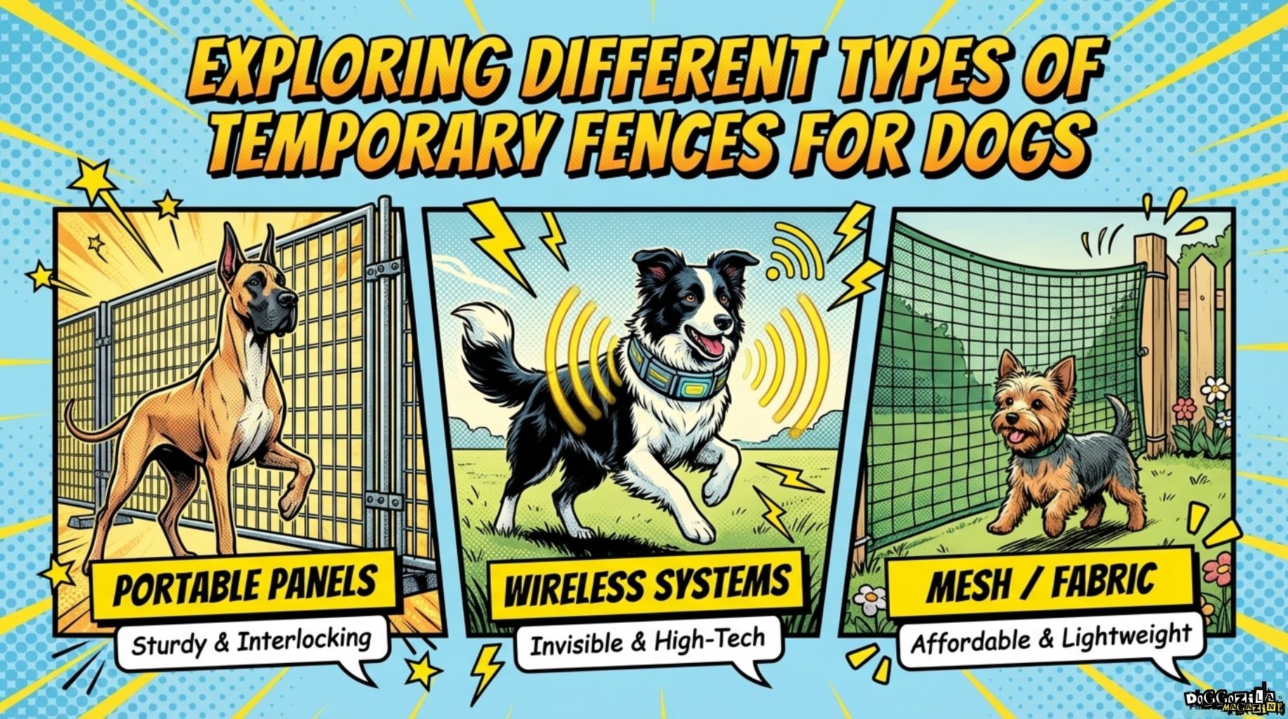 types of Temporary Fences for Dogs