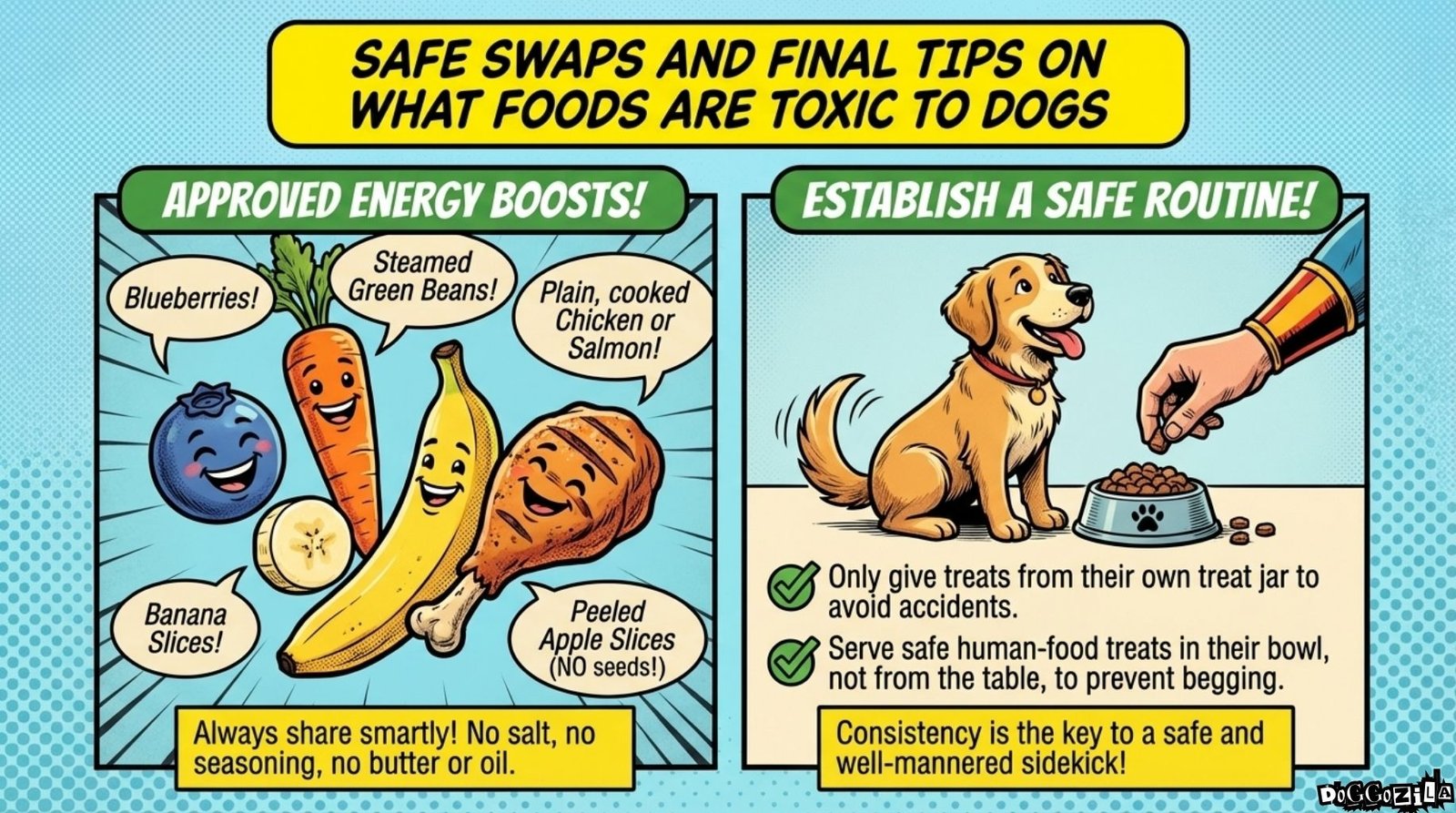 safe swaps Toxic food for dogs