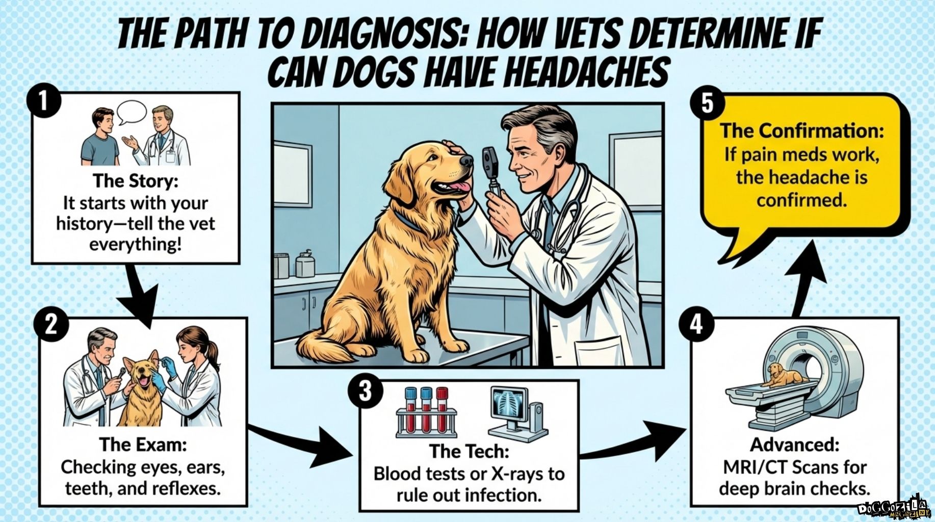 vets can diagnosis the headaches in dogs