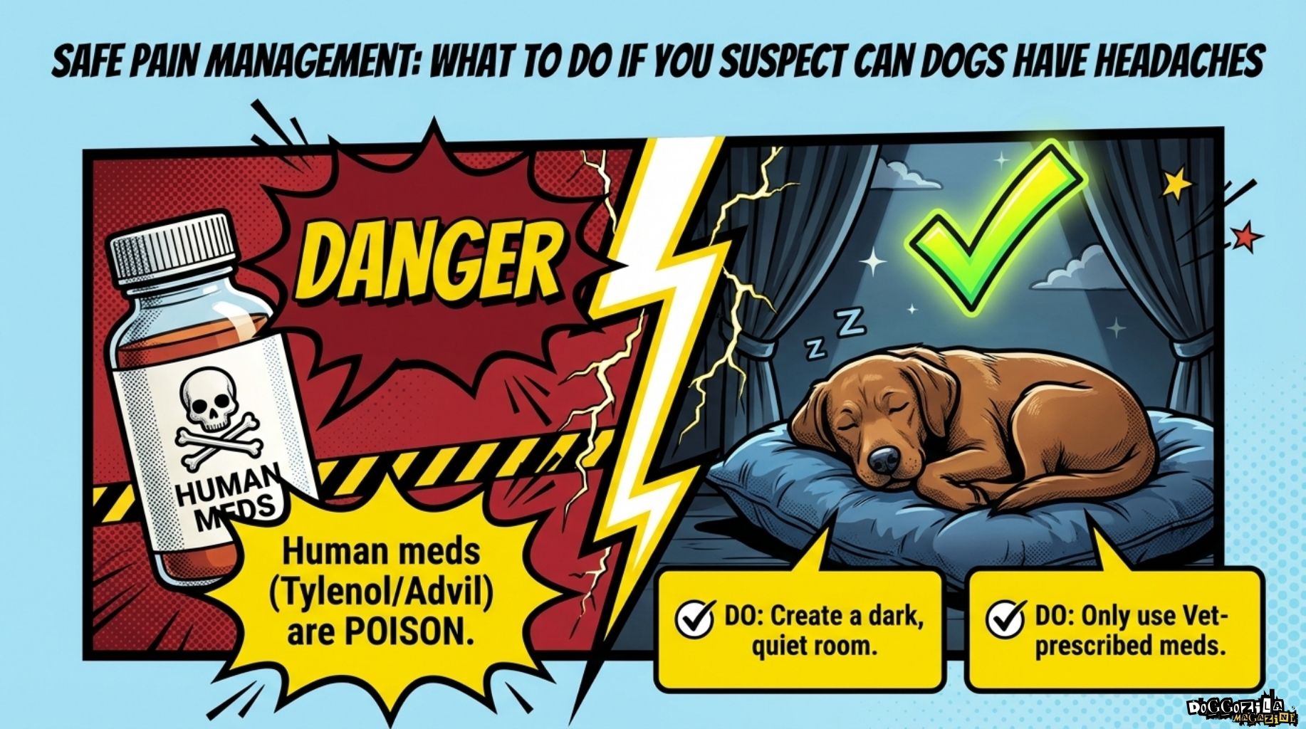what can you do if your dogs have headaches