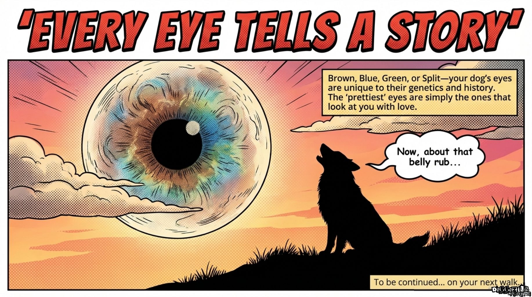 every dog eye tells a story