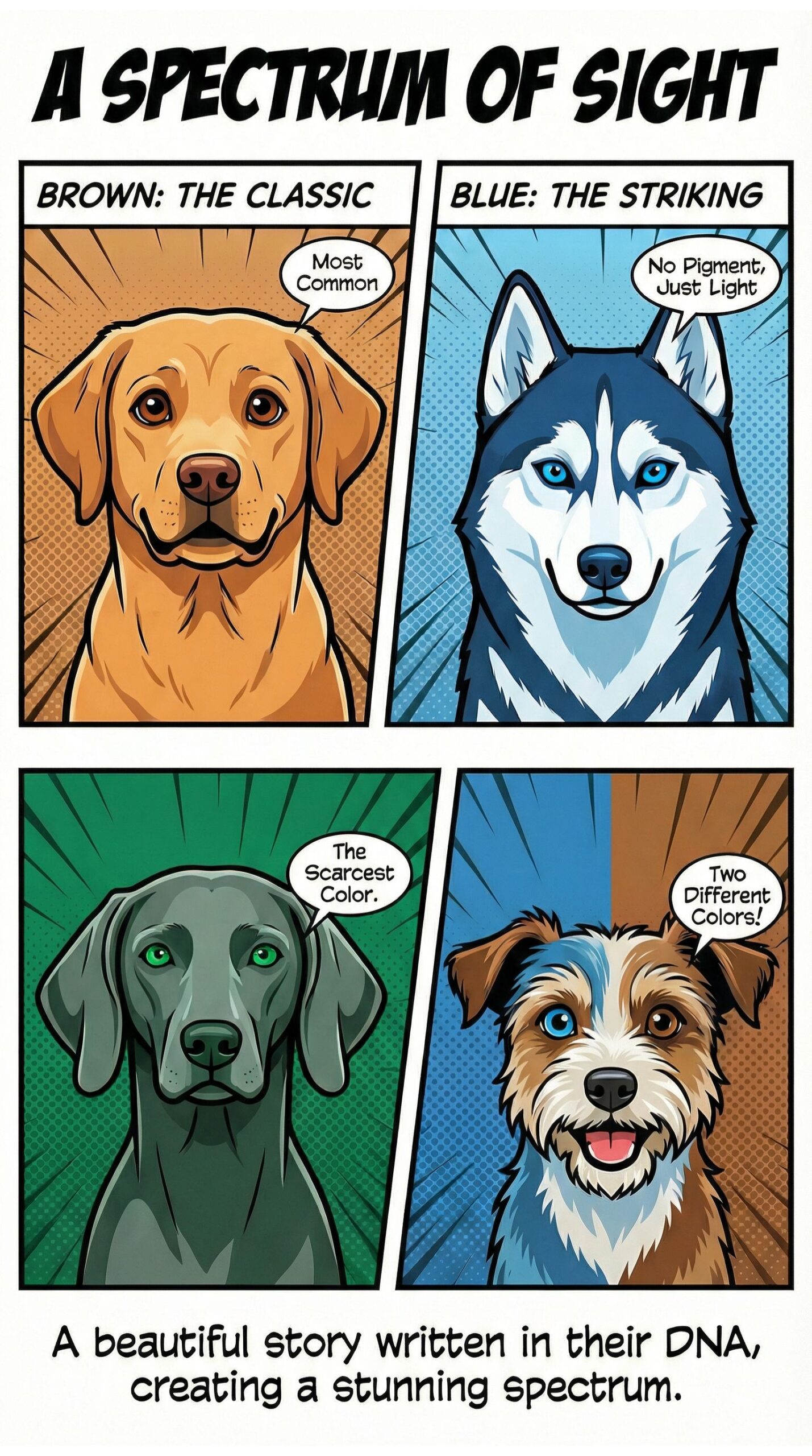 a spectrum of dog sight