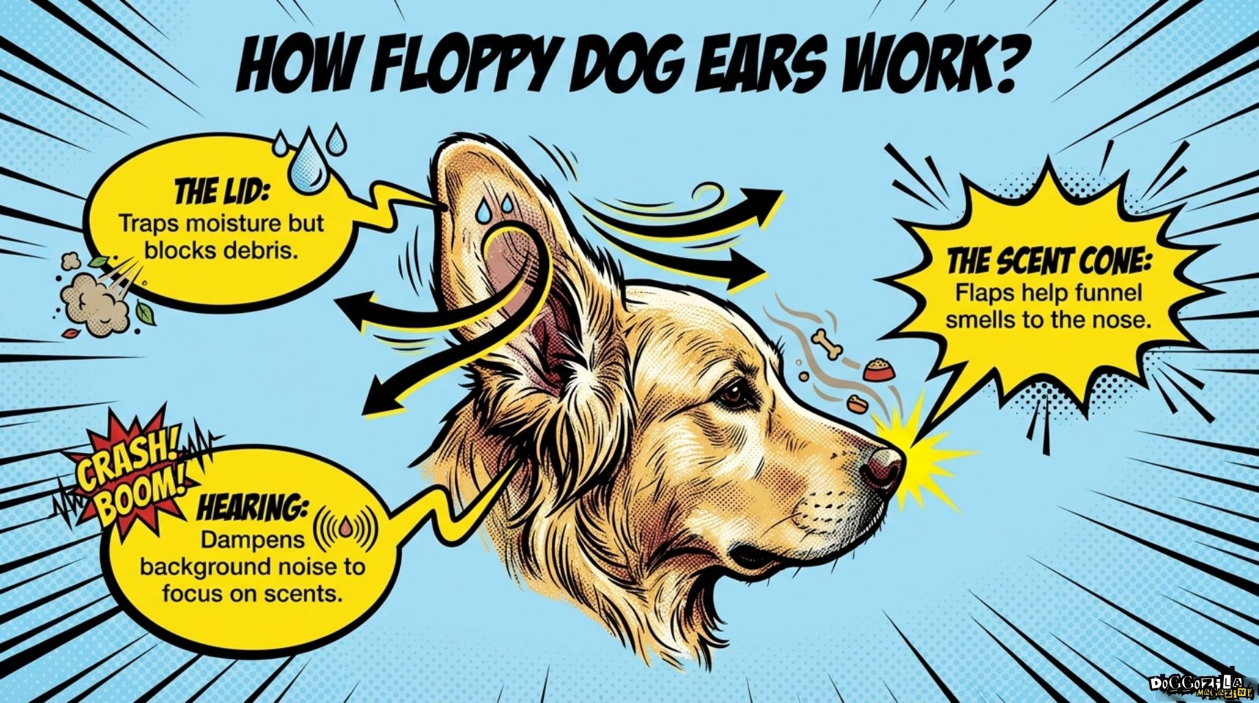 how floppy dog ears work