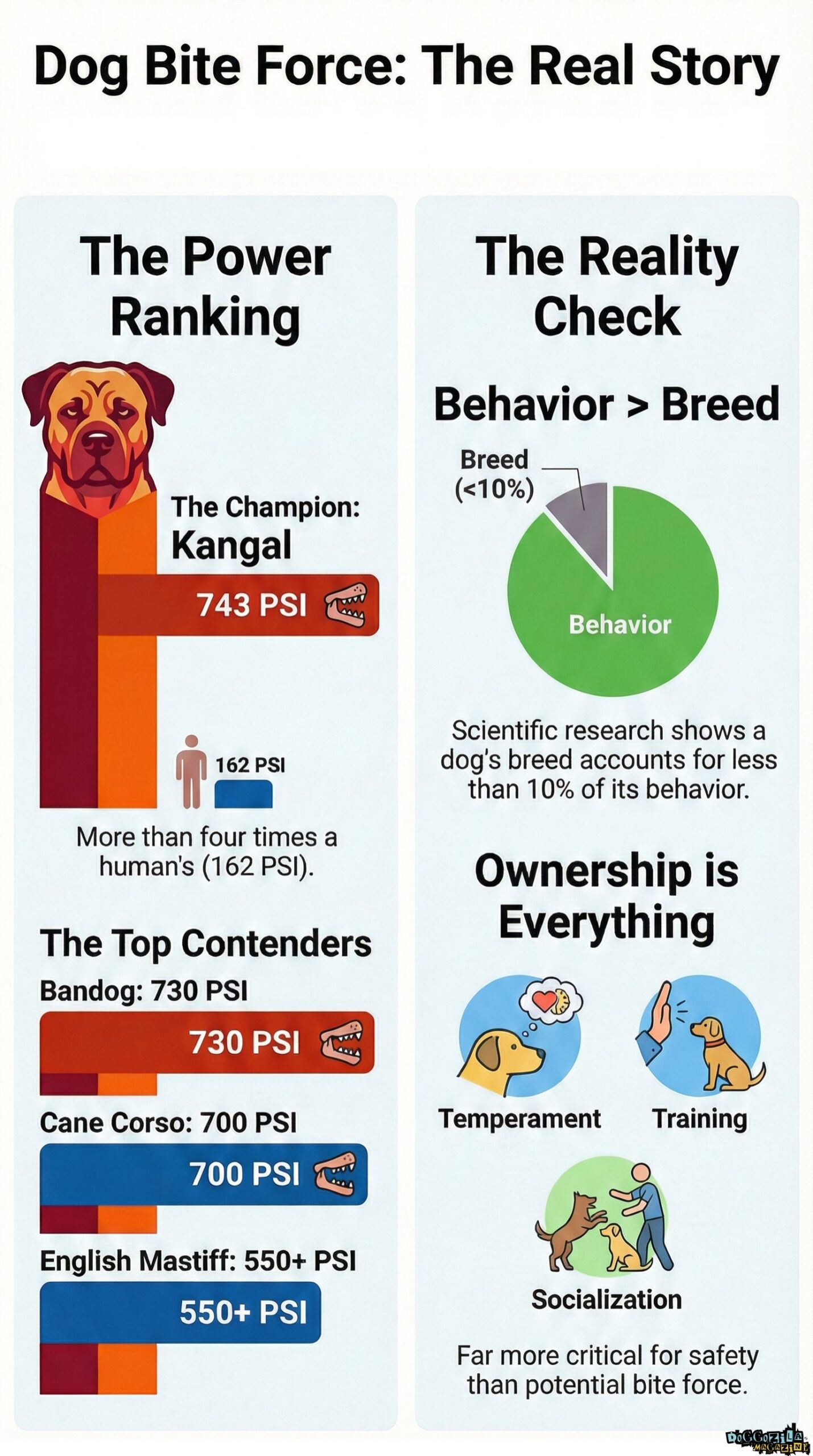 strongest dog bite facts