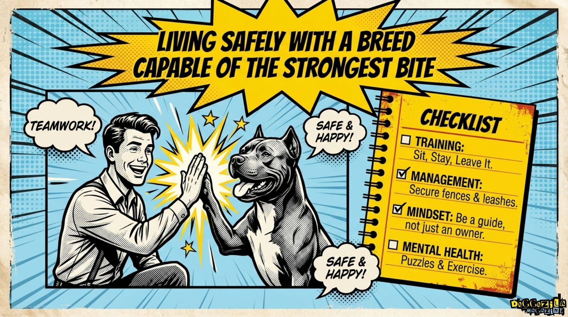 how is to live with the strongest dog breeds