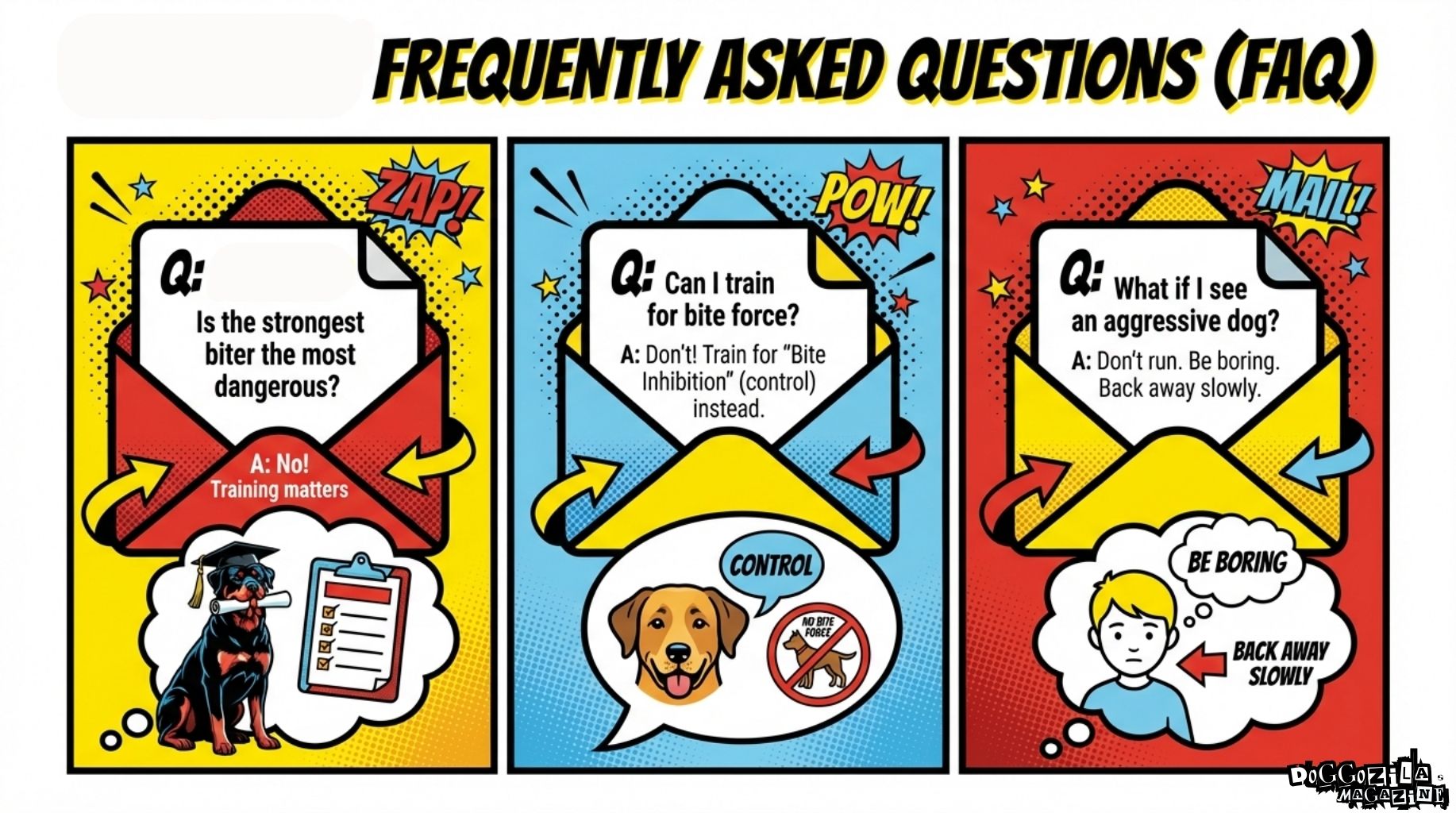 frequently asked questions about strongest dog bite