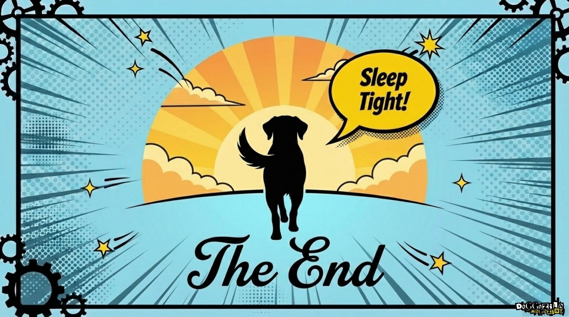 dog wishes you to sleep tight