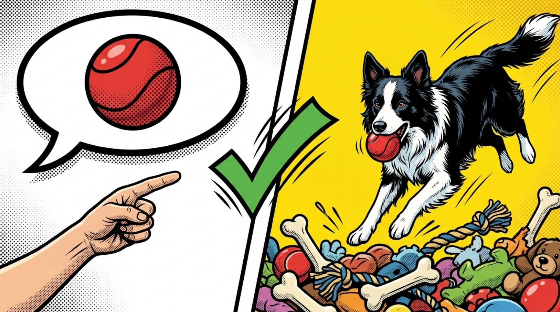 dogs knows their toys