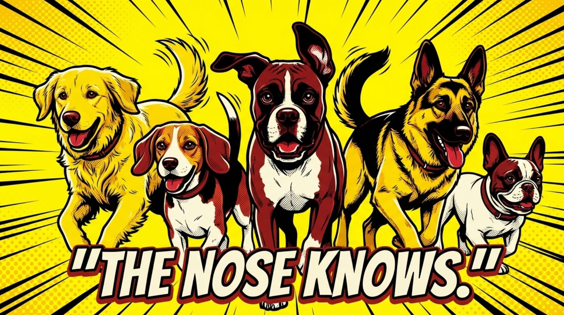 the dog's nose knows when you are sick