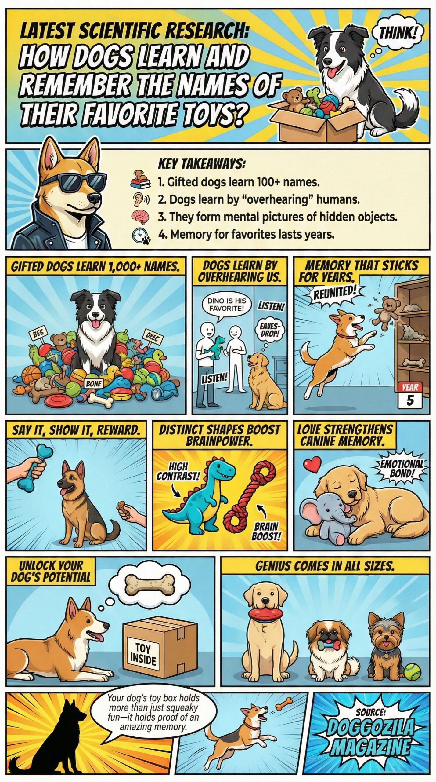 guide to a new study shows how Dogs Can Remember Names of Toys