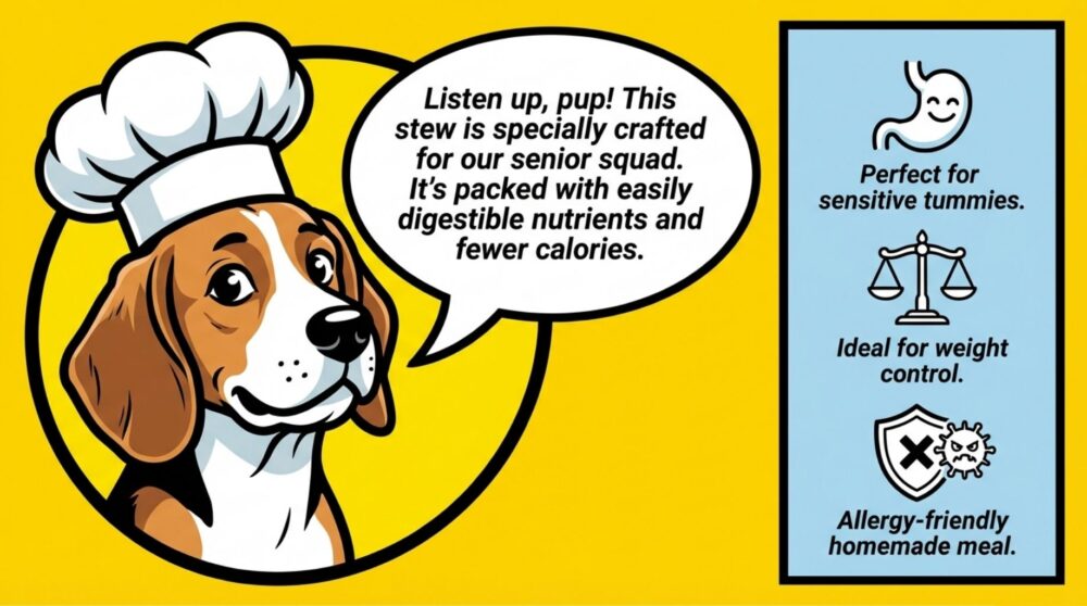 specialized recipe designed specifically for senior dogs with dietary sensitivities