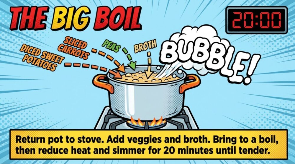 boiling the mixture