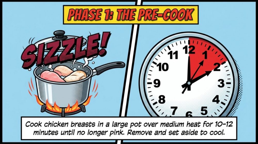 the cook of the chicken