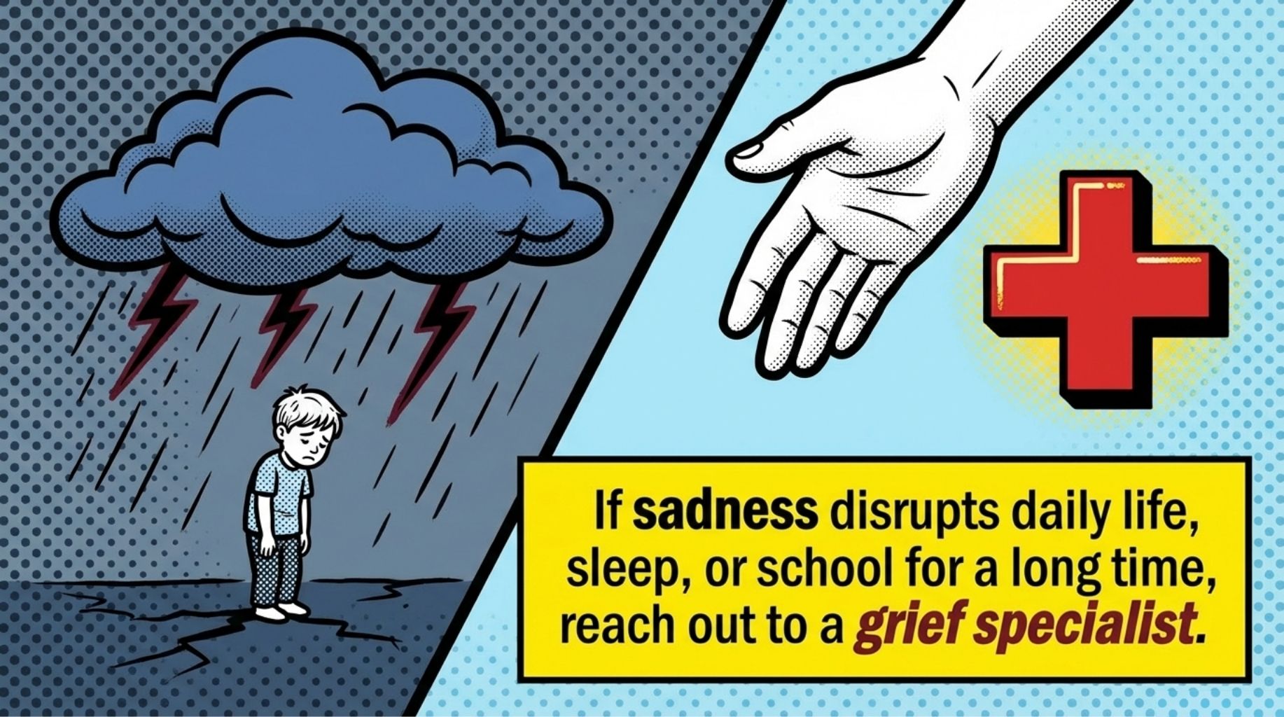 seek help from grief specialist for child pet loss support