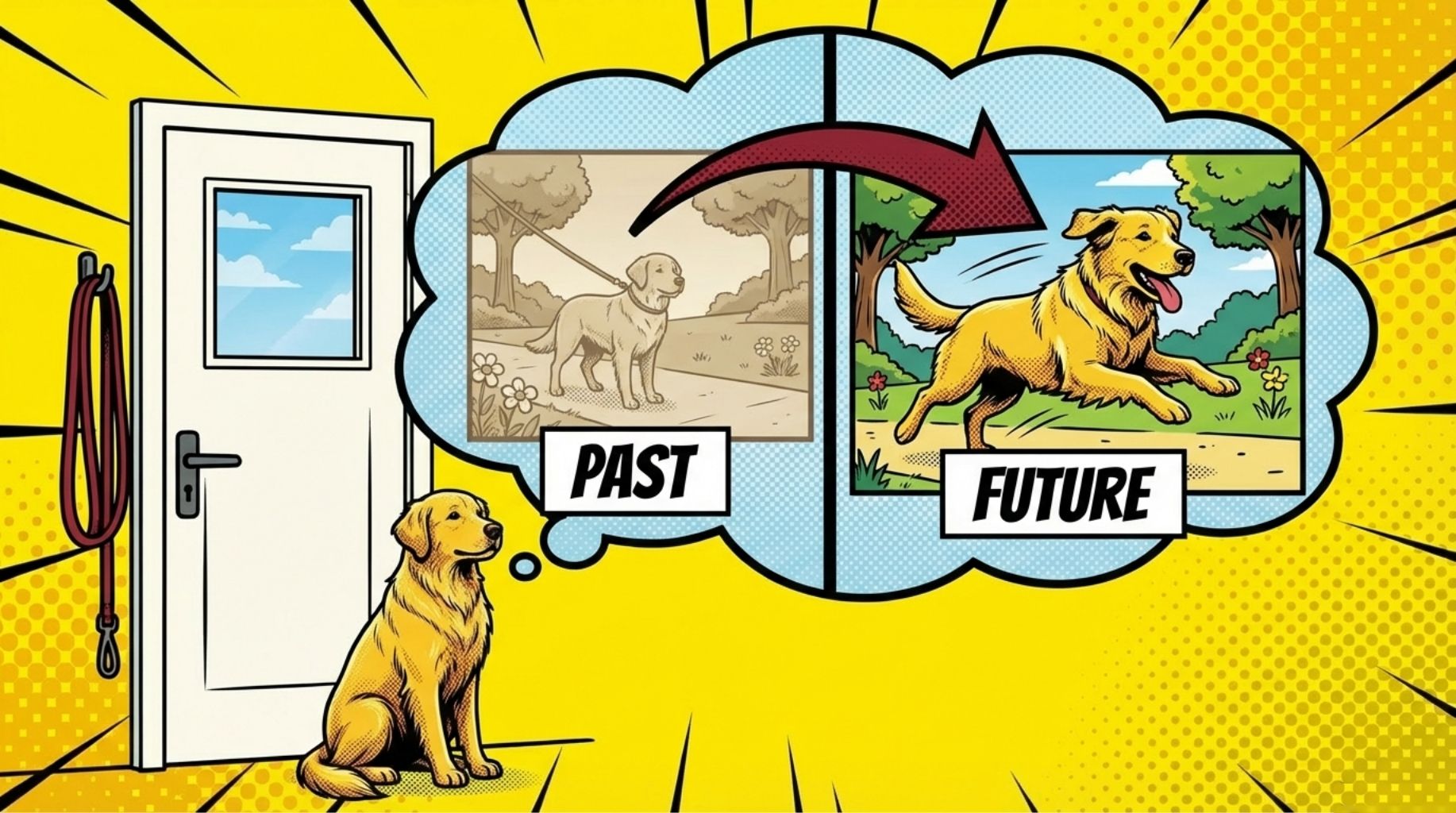 dogs do think about the past and the future