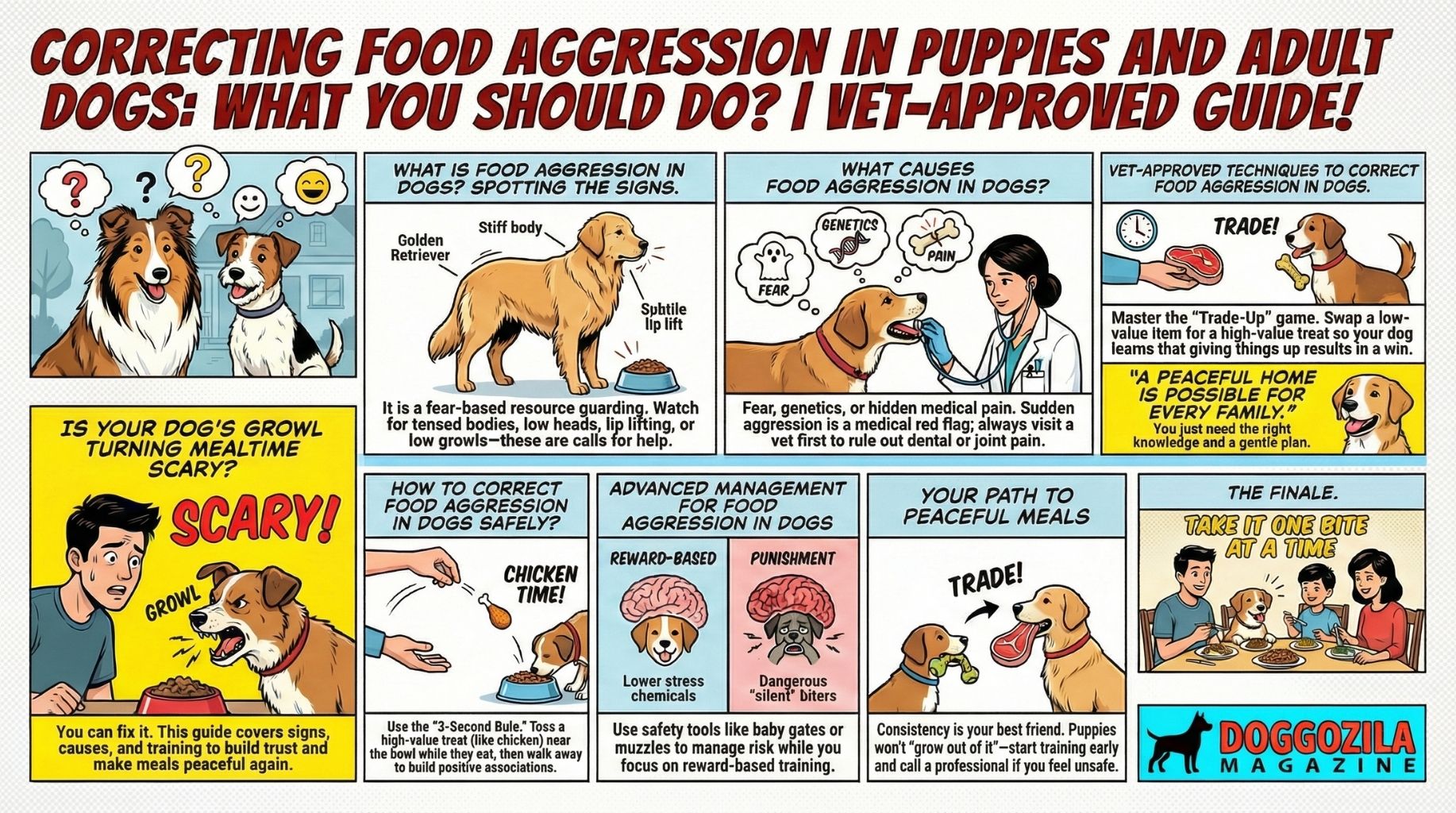 Correcting Food Aggression in Puppies and Adult Dogs: Vet-Approved Guide