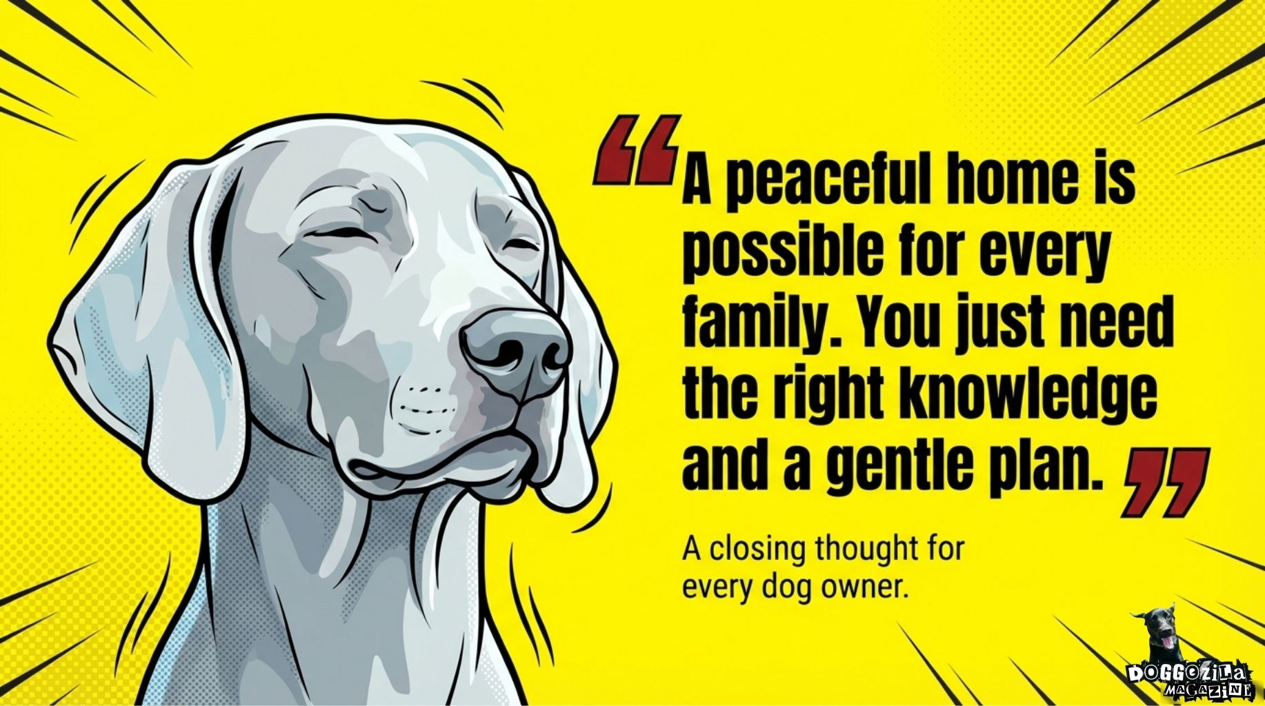 peaceful home is possible for every dog owner