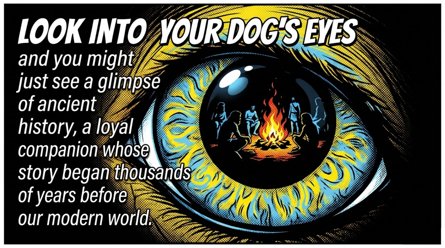 look into your dog's eyes to see their history