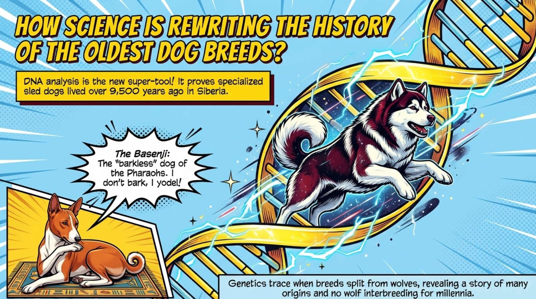 Meet the Basenji and learn the science about the ancient dogs