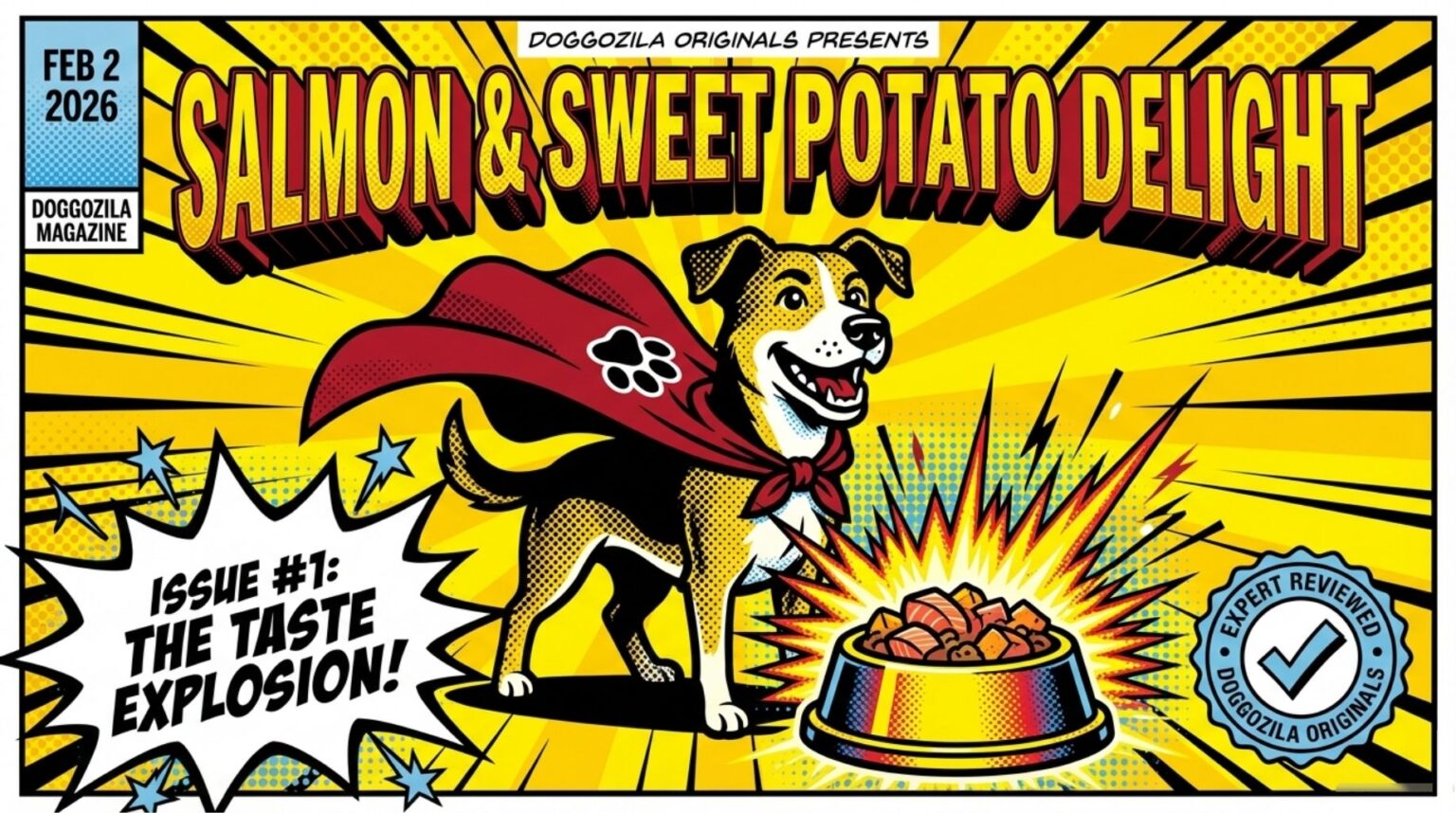 salmon and sweet potatoes recipe for your dogs