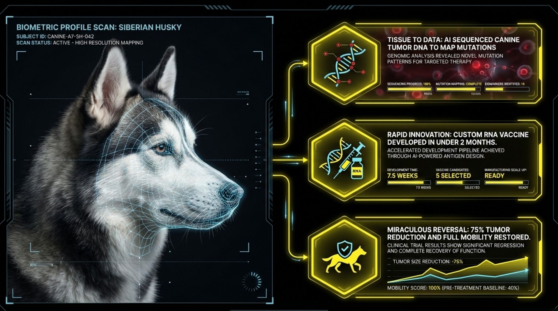 steps to build AI cancer vaccine for dogs