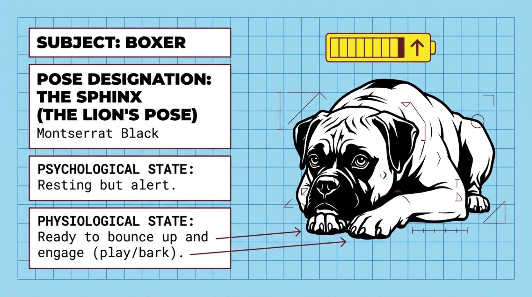 The sphinx or the lion's pose sleeping dog position