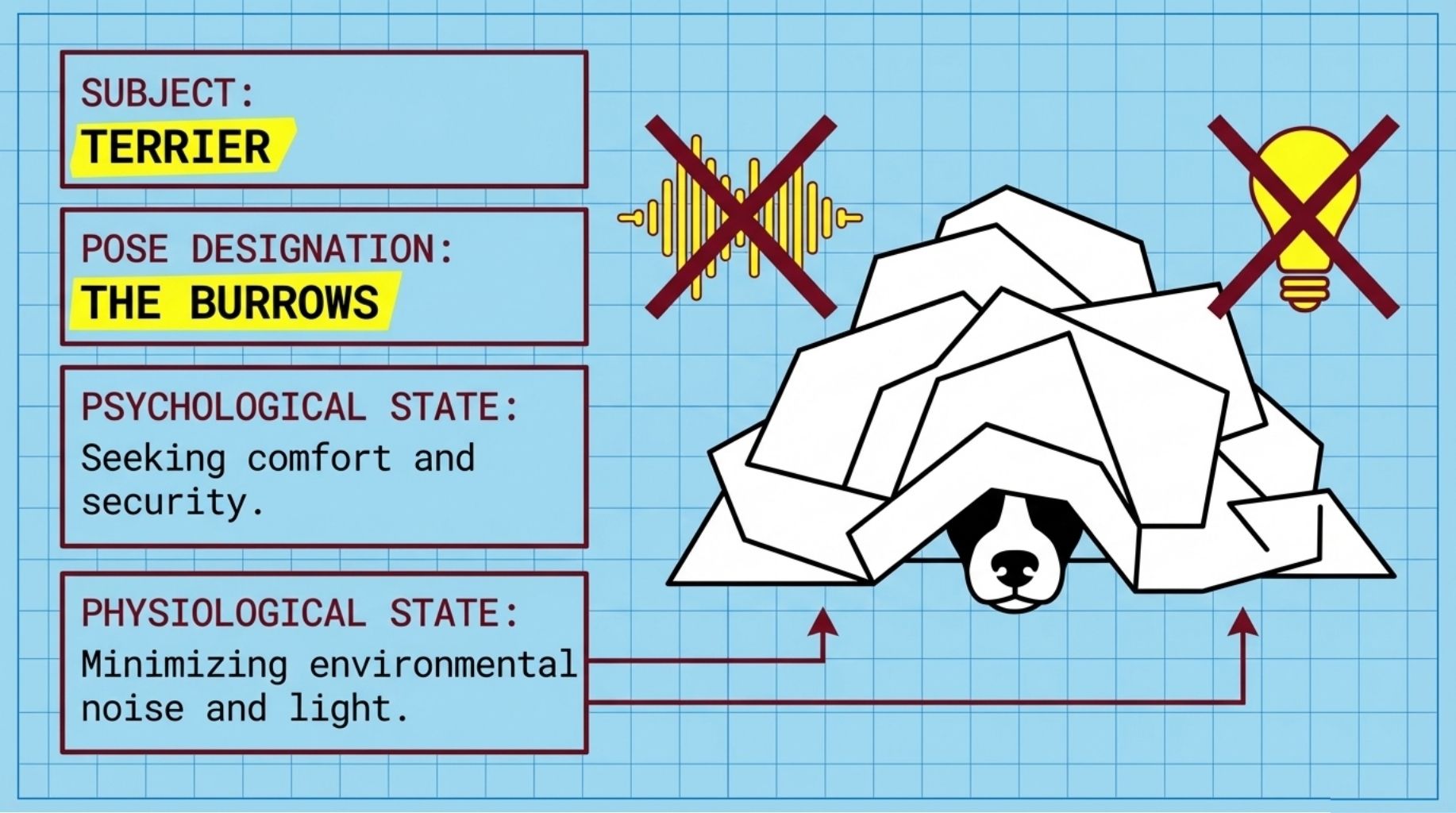 The burrows sleeping position