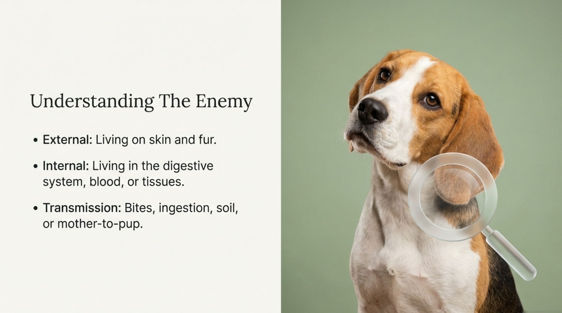 how to understand the parasites like dog ticks and fleas