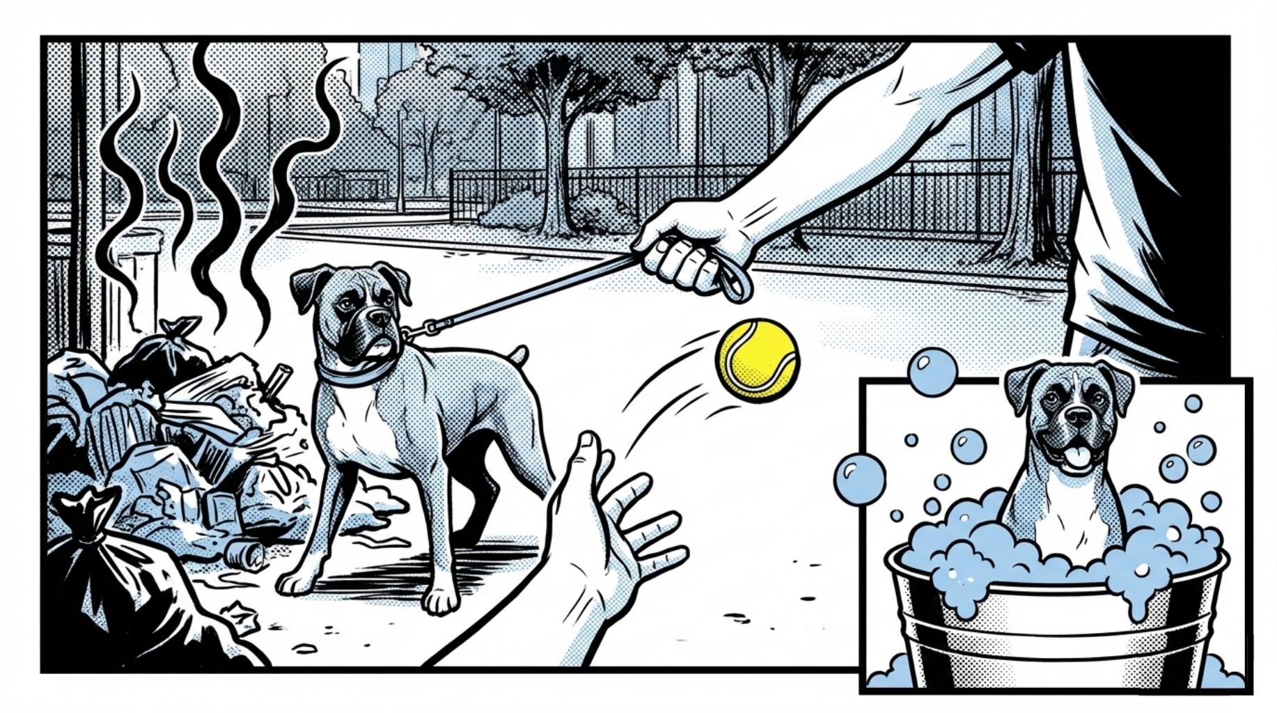 how to bath your dog